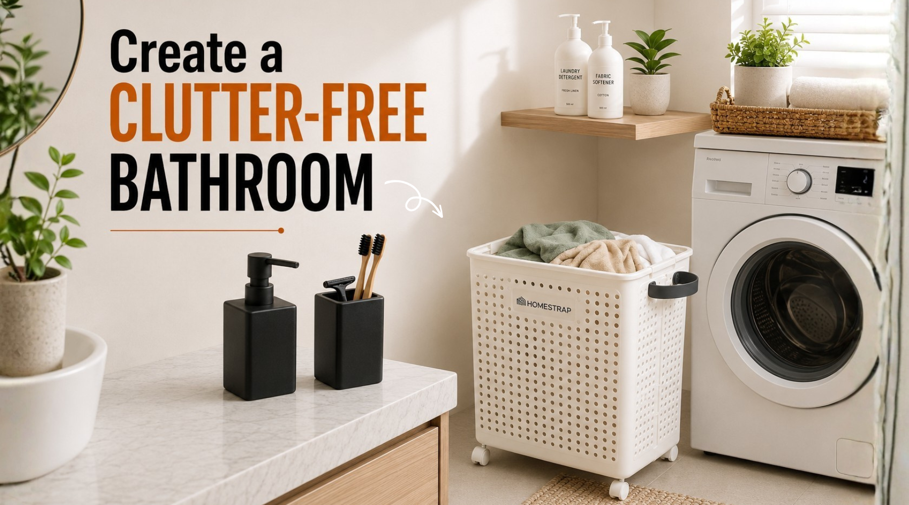 bathroom and laundry organization