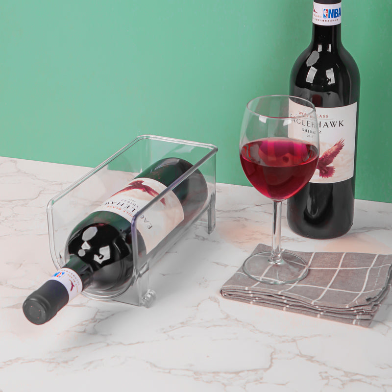 Bottle Stack Stackable Water Bottle Organizer, Wine Rack for Kitchen Fridge Organization and Storage