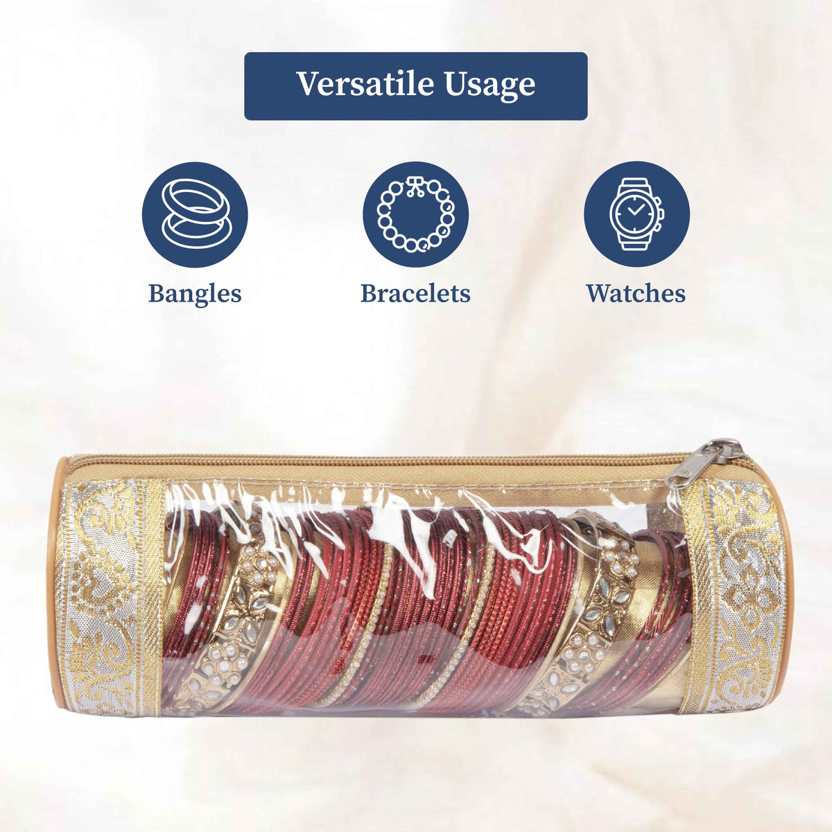 Bangle Pouch, Transparent Bangle Organizer