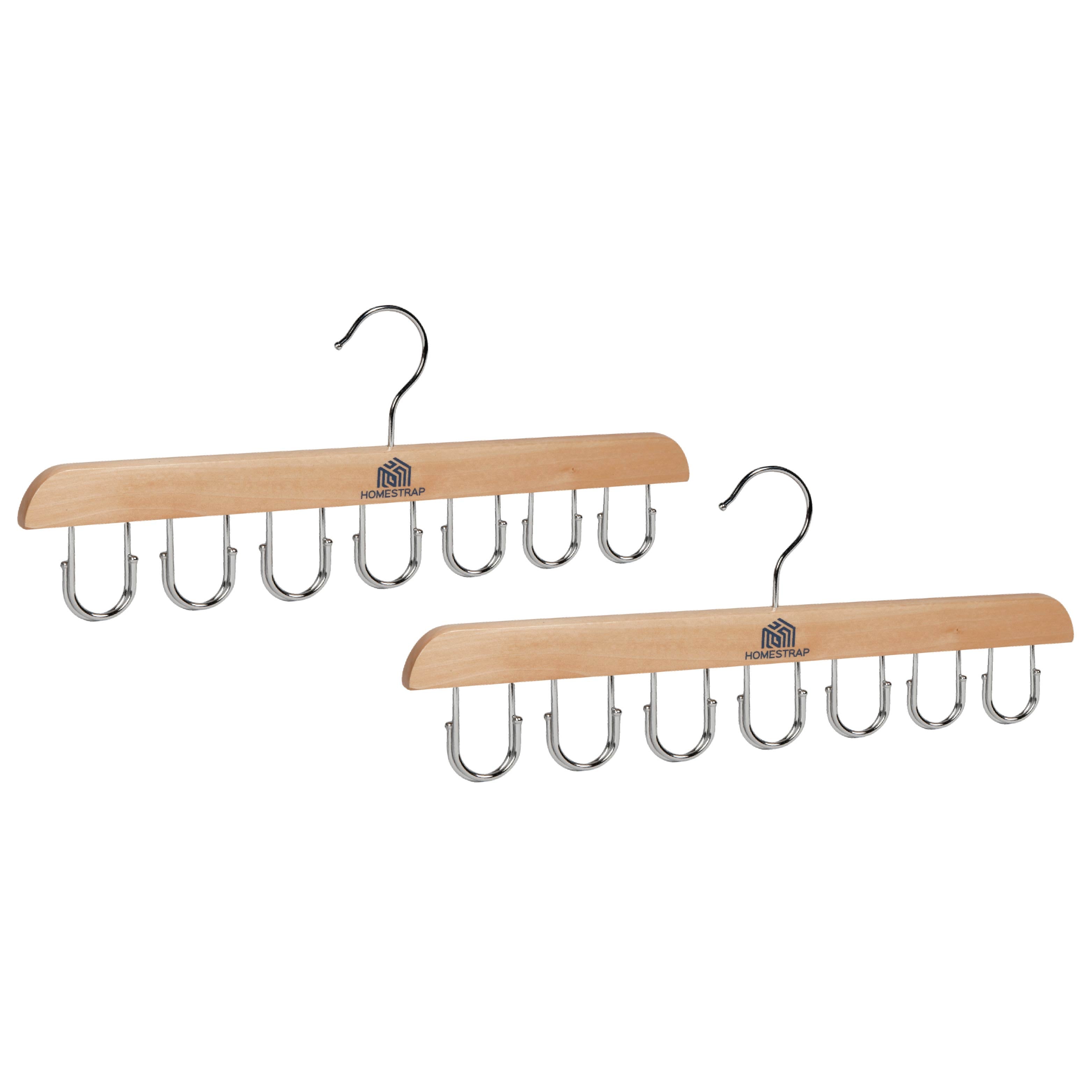 14 Multi-Hook Durable Wood Hanger