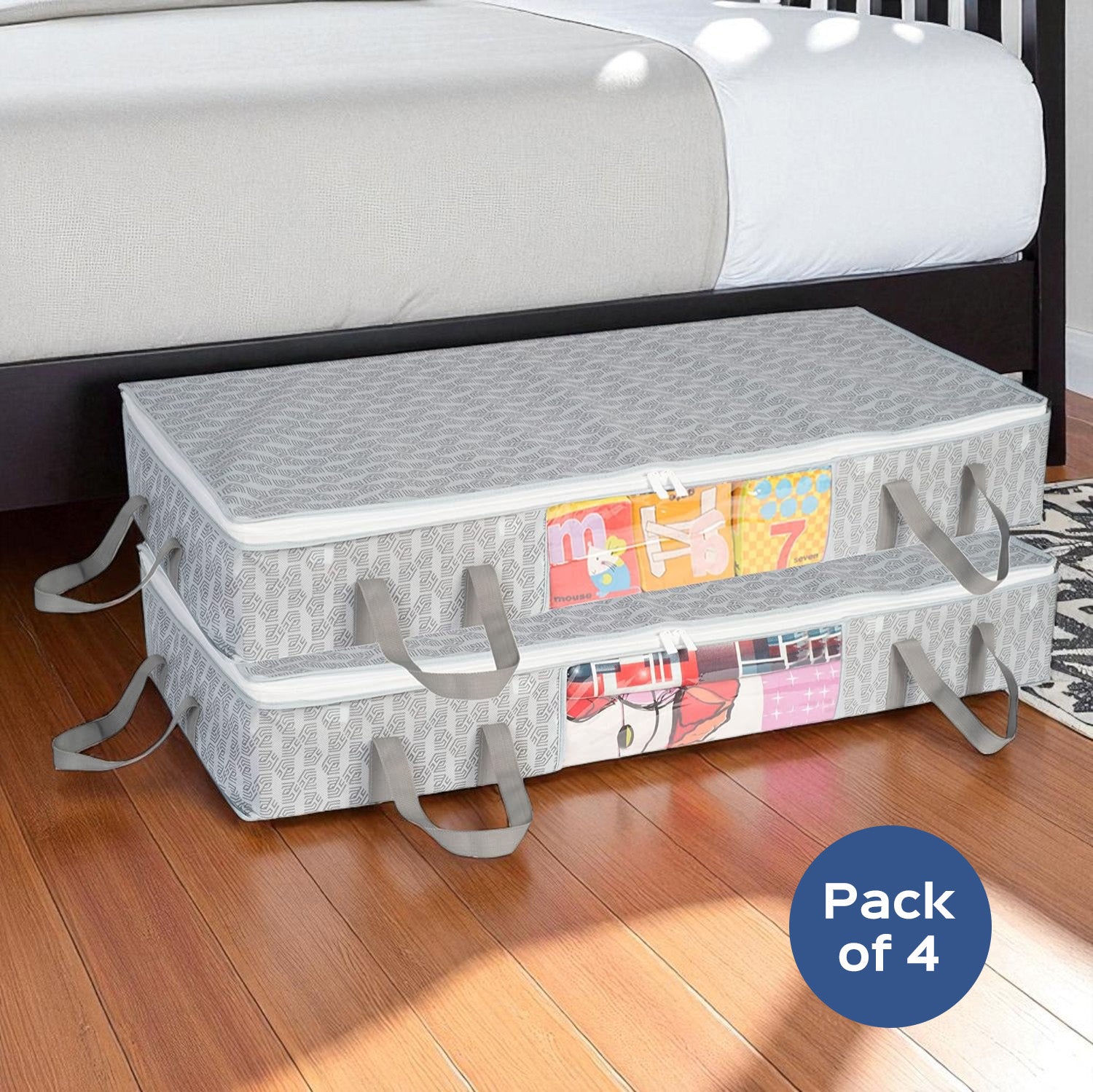 Underbed Organizer | Blanket, Pillow Storage Bag Set of 2