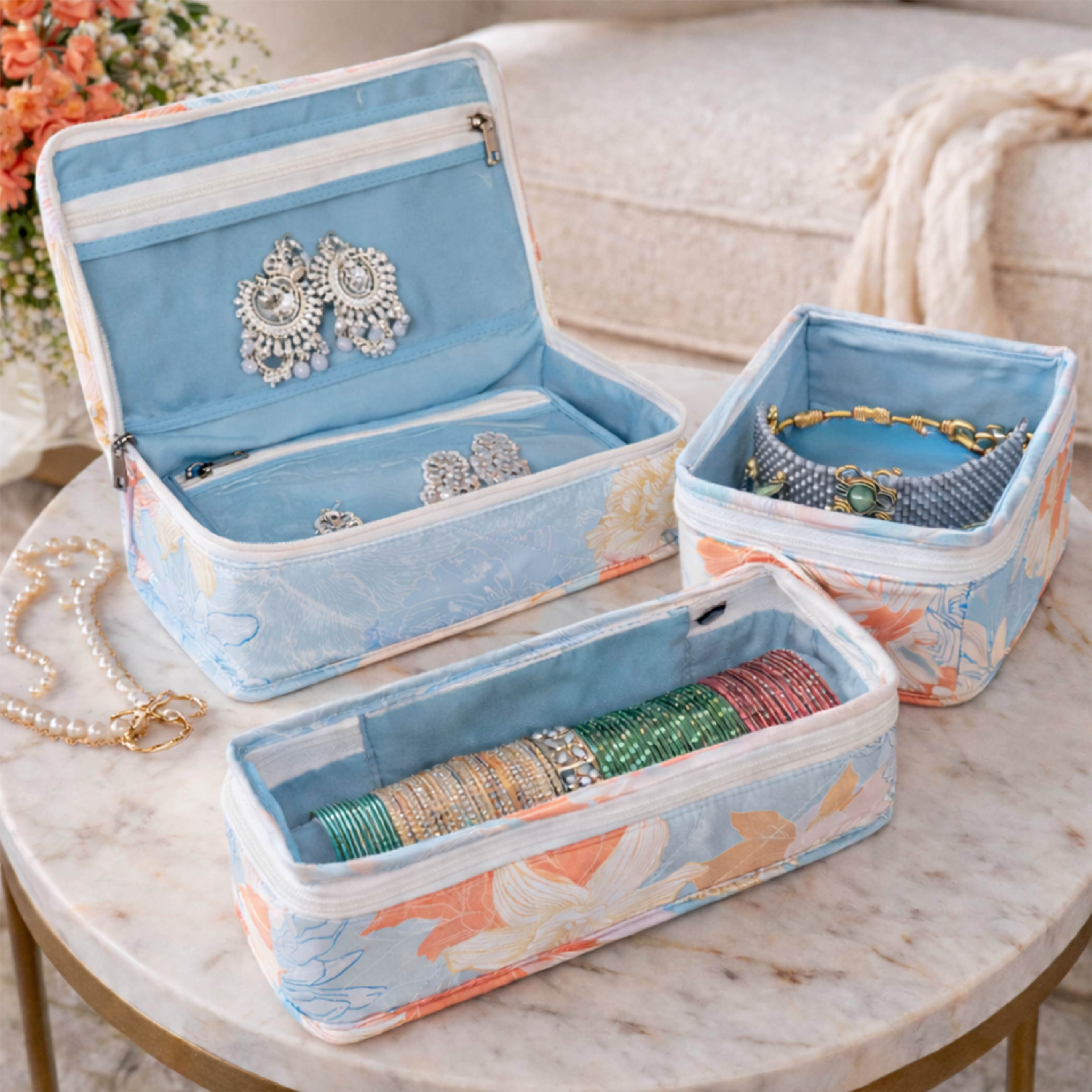 Gulmohar Accessories & Jewellery Organizers – 3 Piece