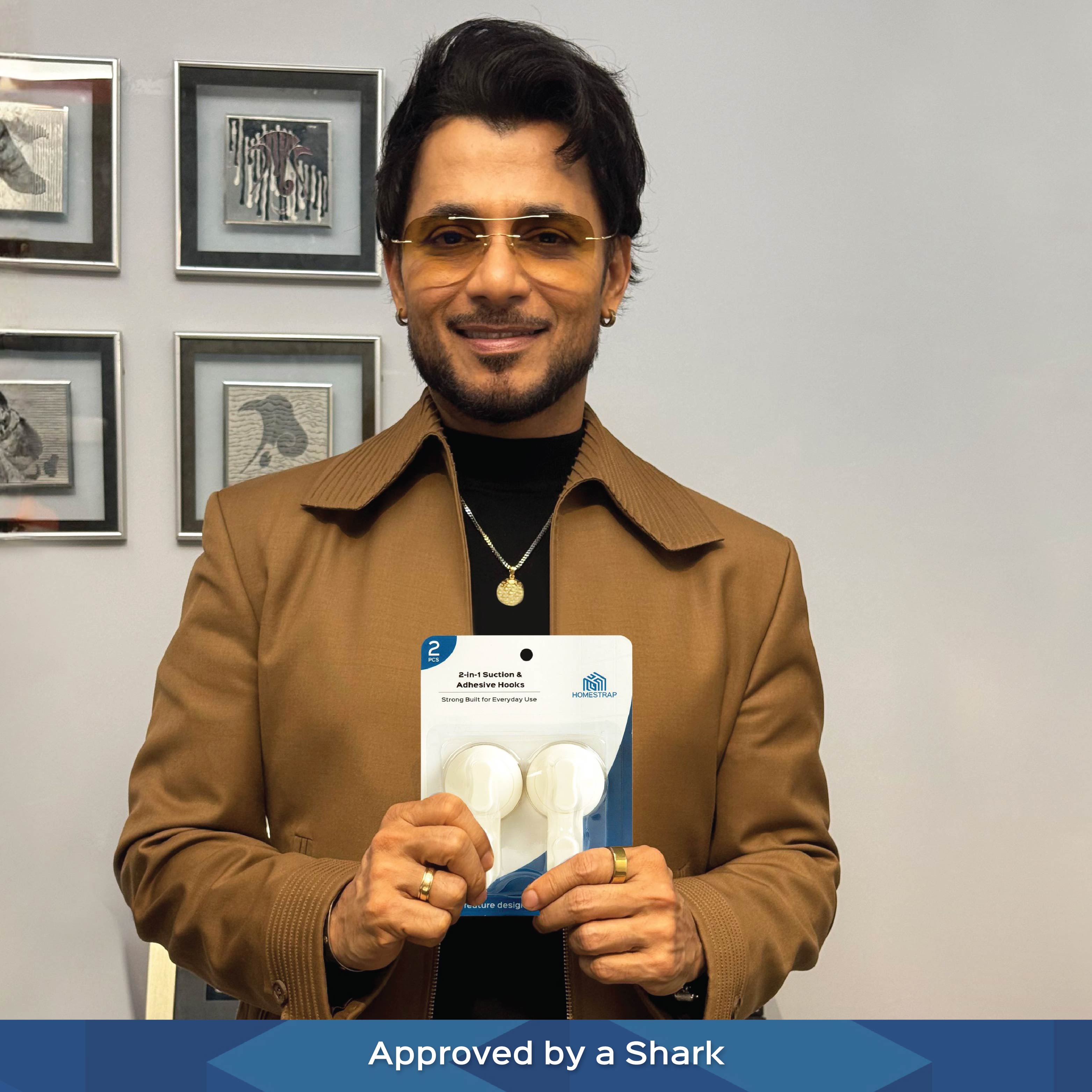 2-in-1 Suction & Adhesive Hooks|Set of 2