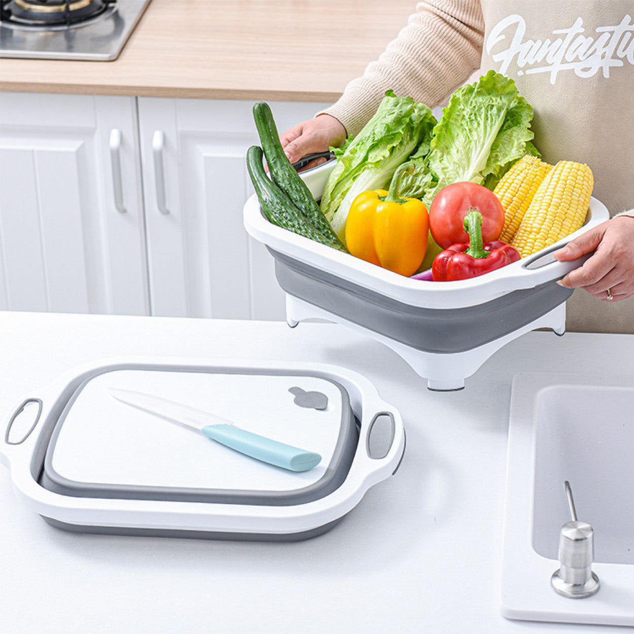 Chop n Store | 3 in 1 Kitchen Chopping Board