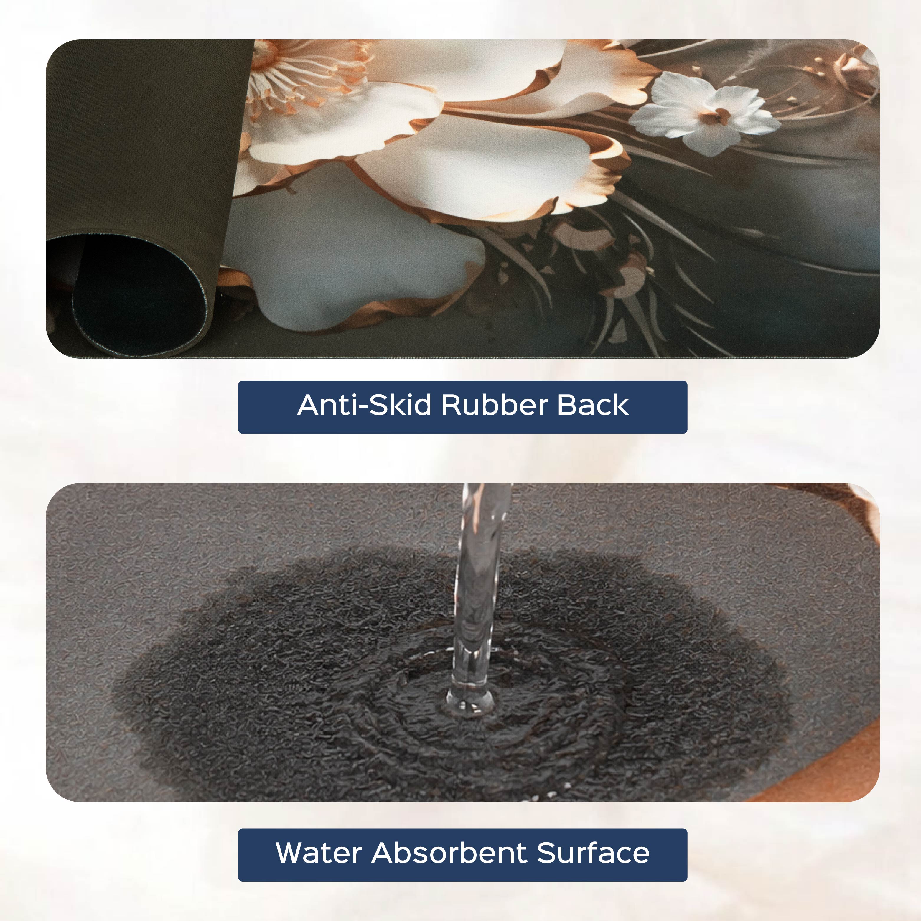 3d print anti skid floor mat Set of 2
