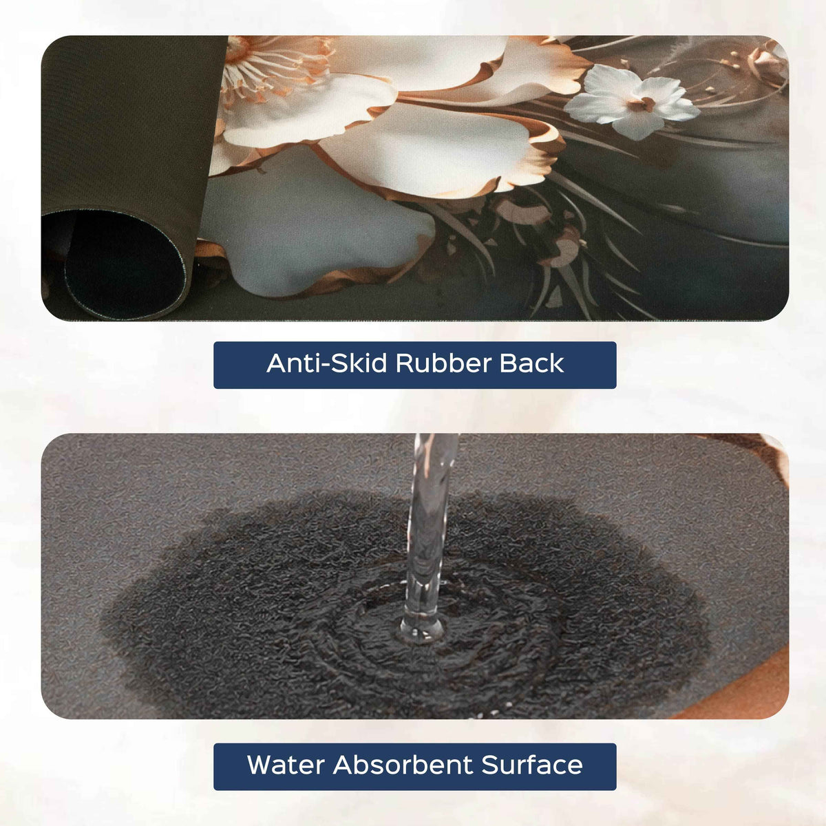 3d print anti skid floor mat Set of 2