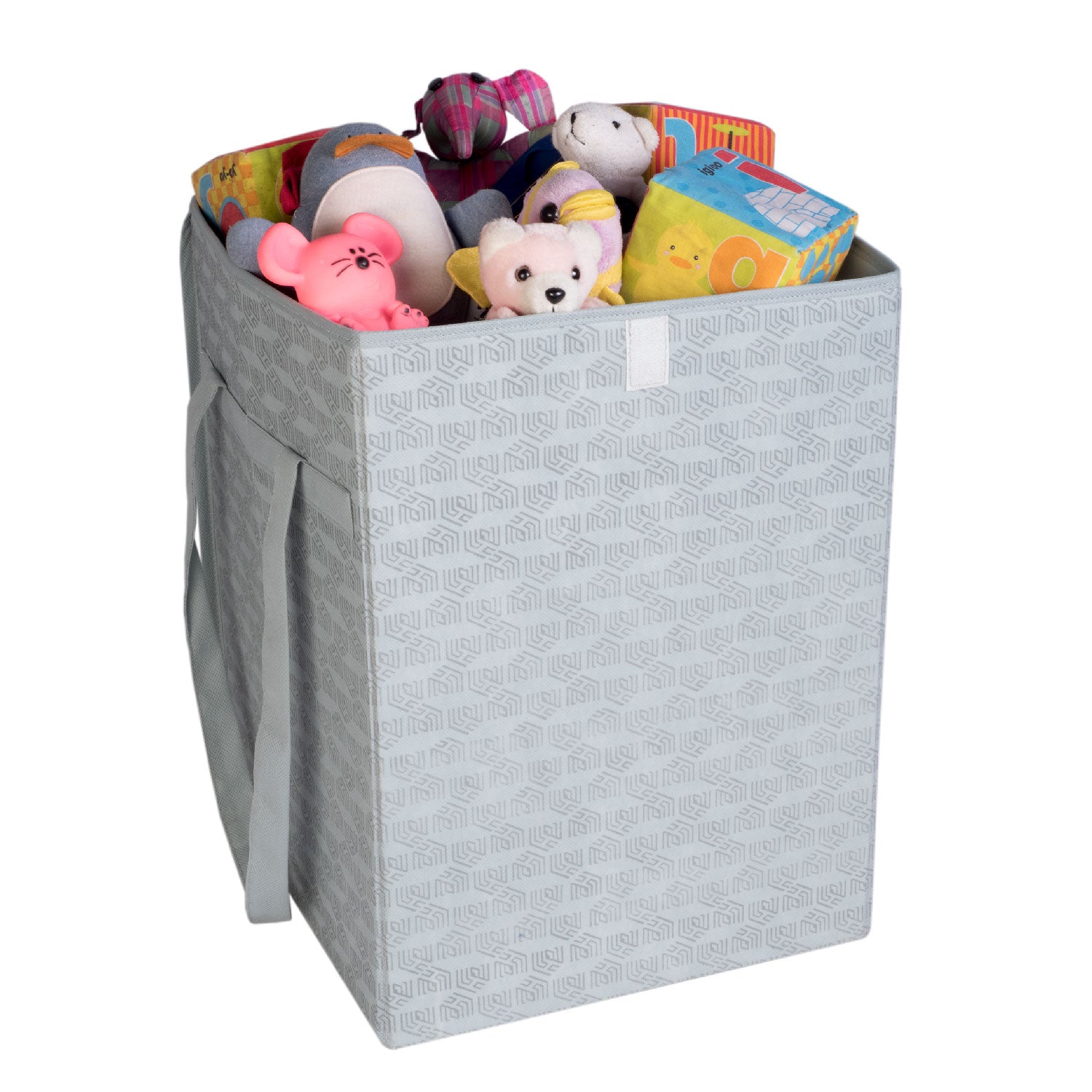 50 Ltrs Laundry Basket | Storage Bag with Attached Lid and Handles