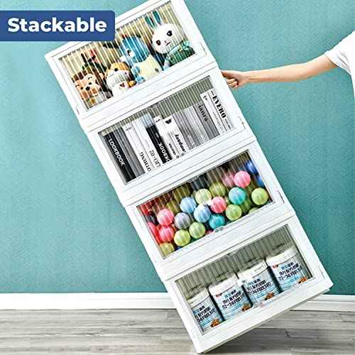 Rollin Stacker / Foldable Storage Box with Wheels (Large)