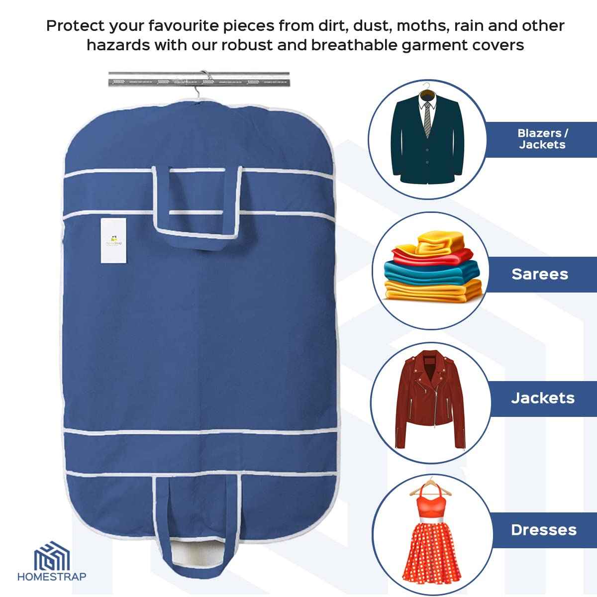 Blazer, Suit Cover with Half Transparent Window