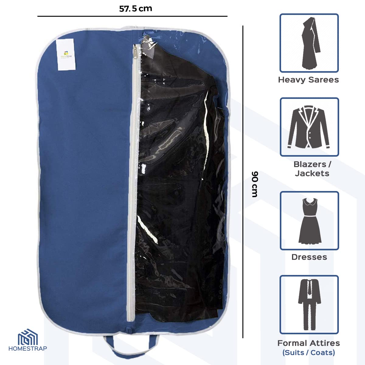 Blazer, Suit Cover with Half Transparent Window