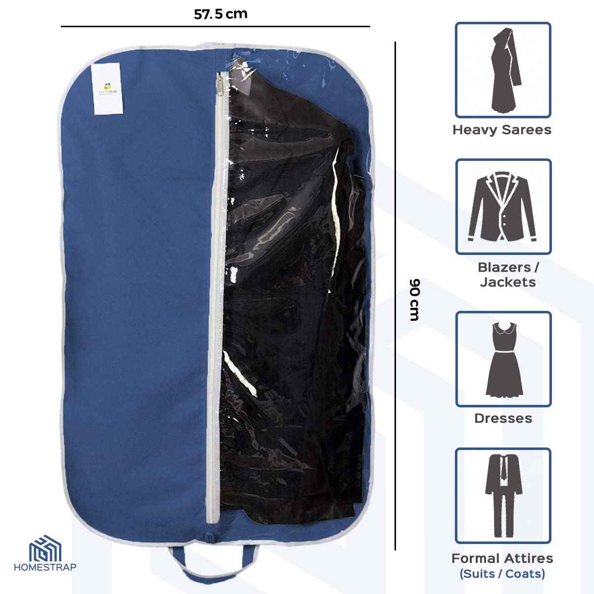 Blazer, Suit Cover with Half Transparent Window