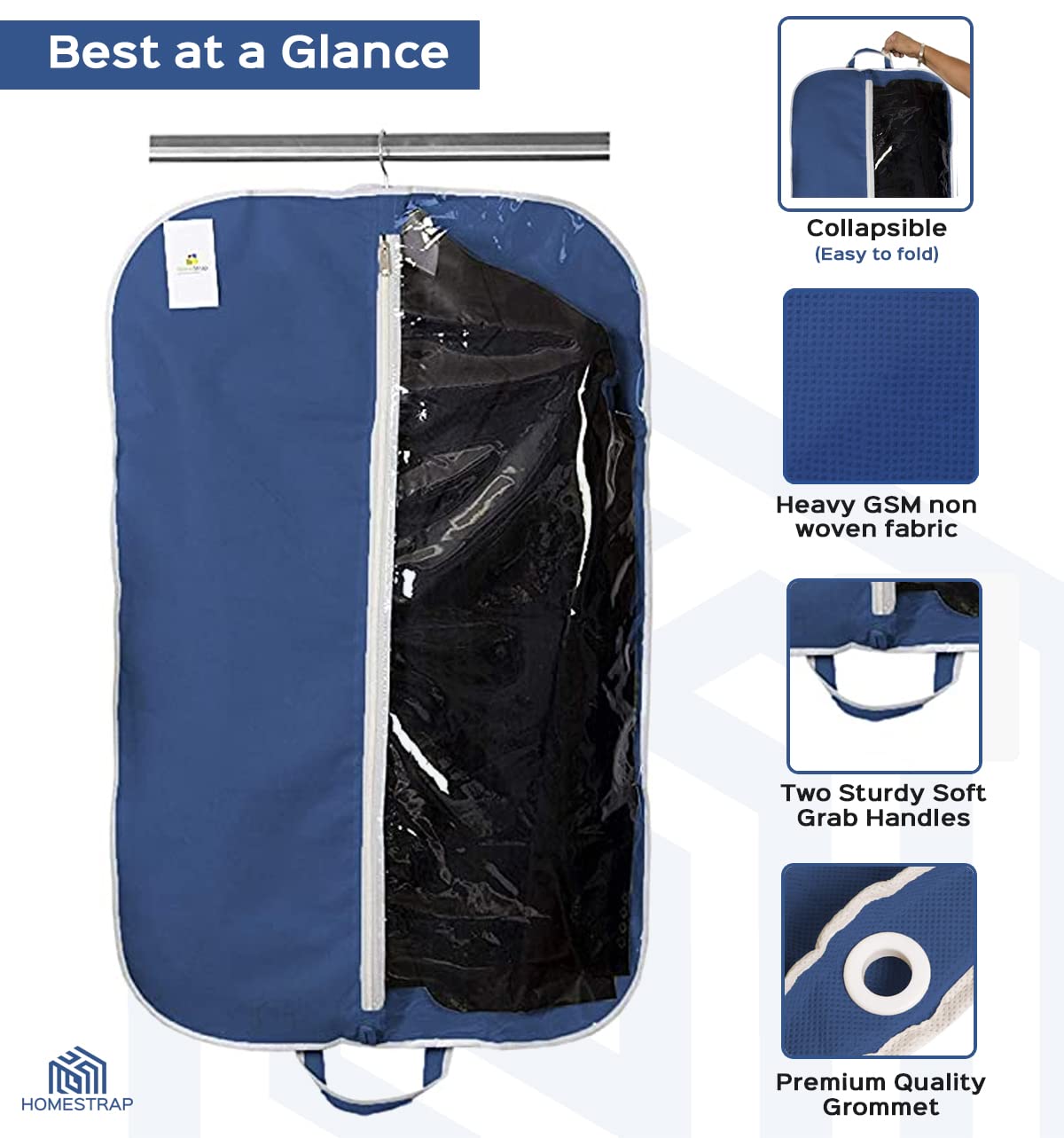 Blazer, Suit Cover with Half Transparent Window