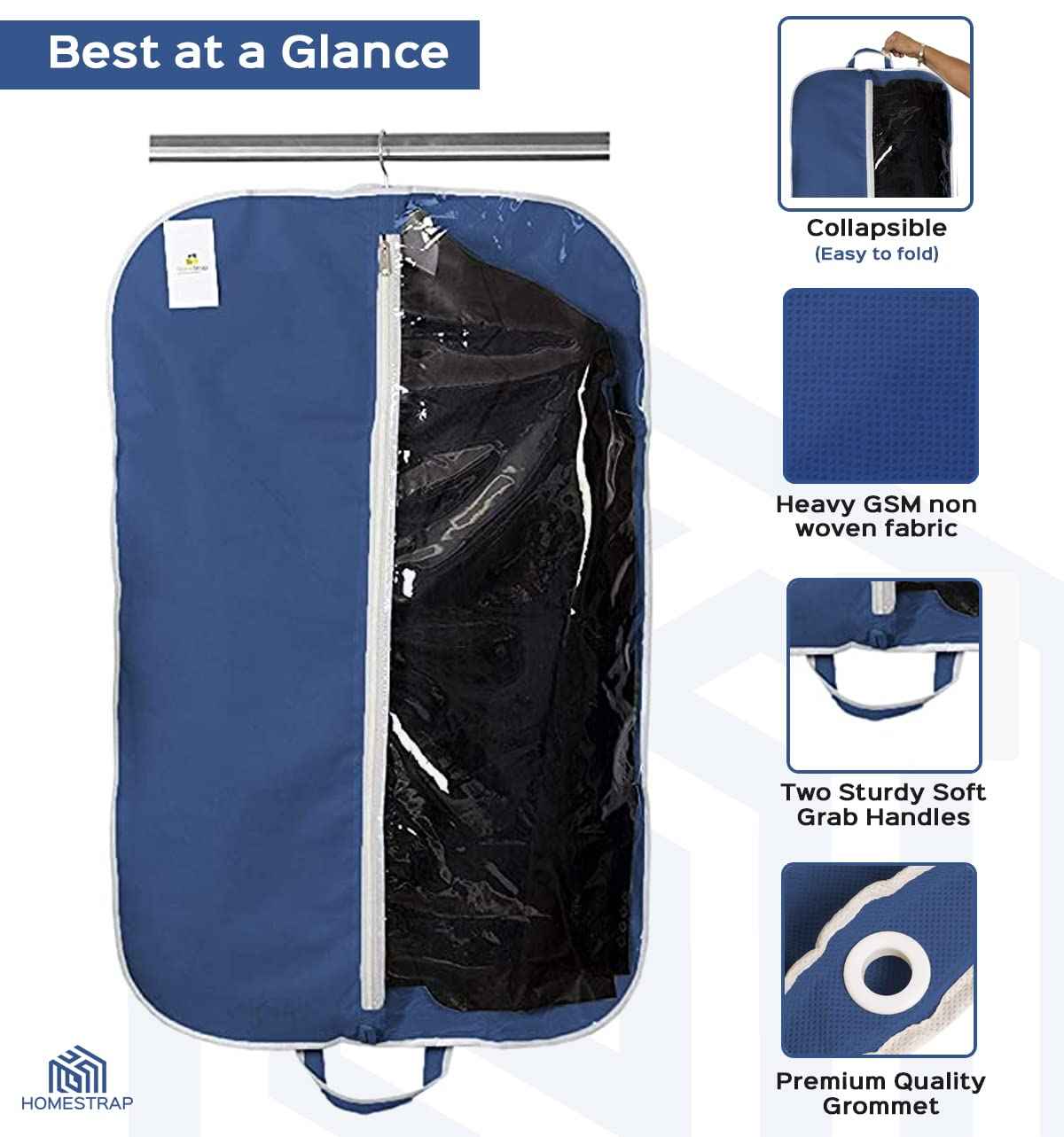 Blazer, Suit Cover with Half Transparent Window