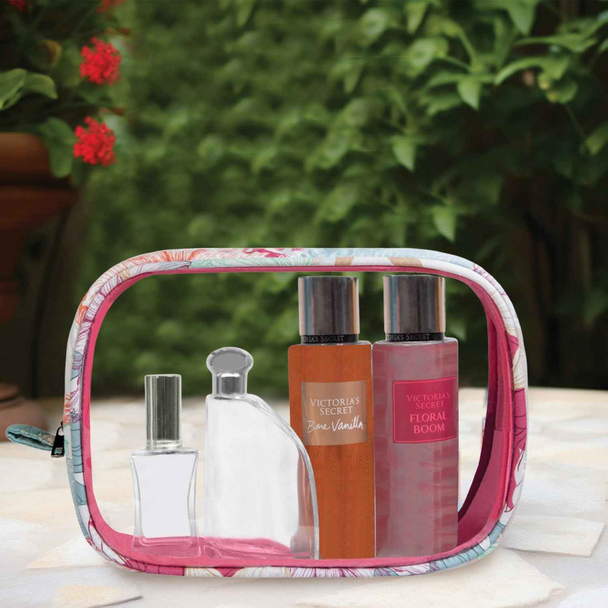 Gulmohar Transparent Toiletry Pouch|Pack of 2