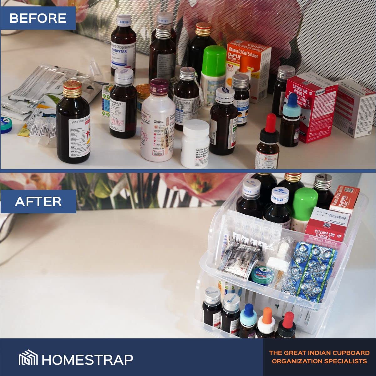 2 Tier Space Saver Plastic Storage Rack