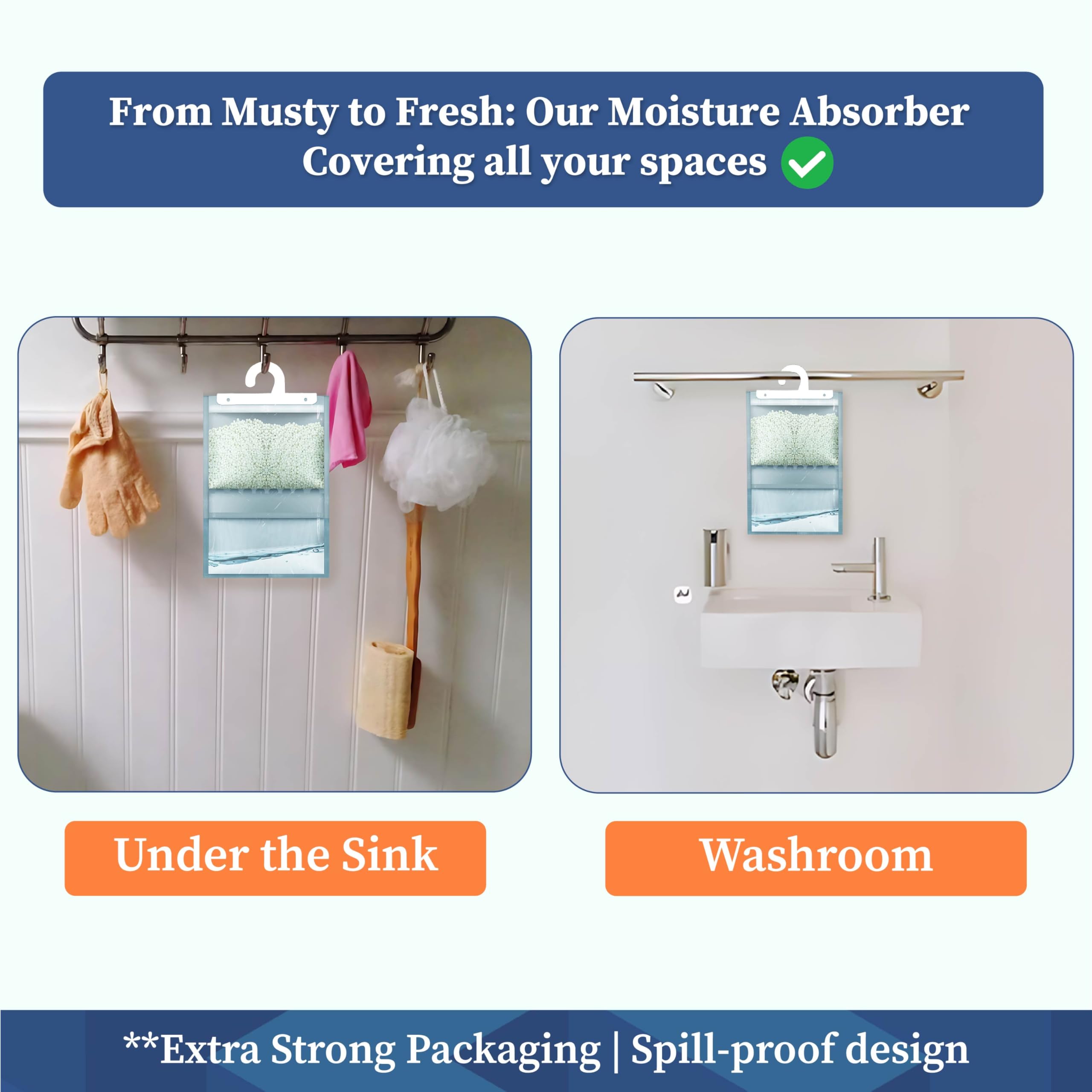 Moisture Absorber Hanging Pouch 400 Gram