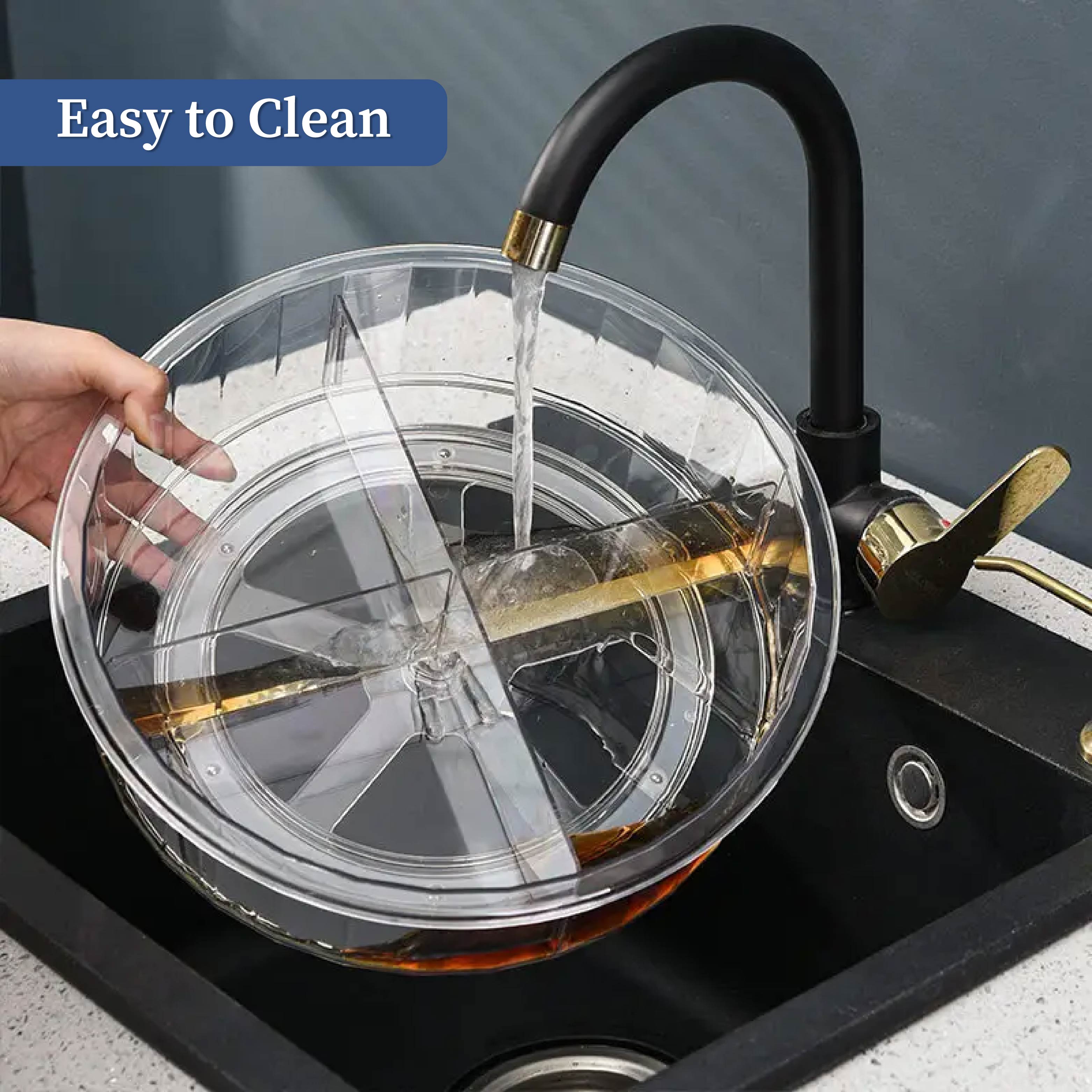 360° Multipurpose Rotating Organizer Tray with division| Lazy Susan