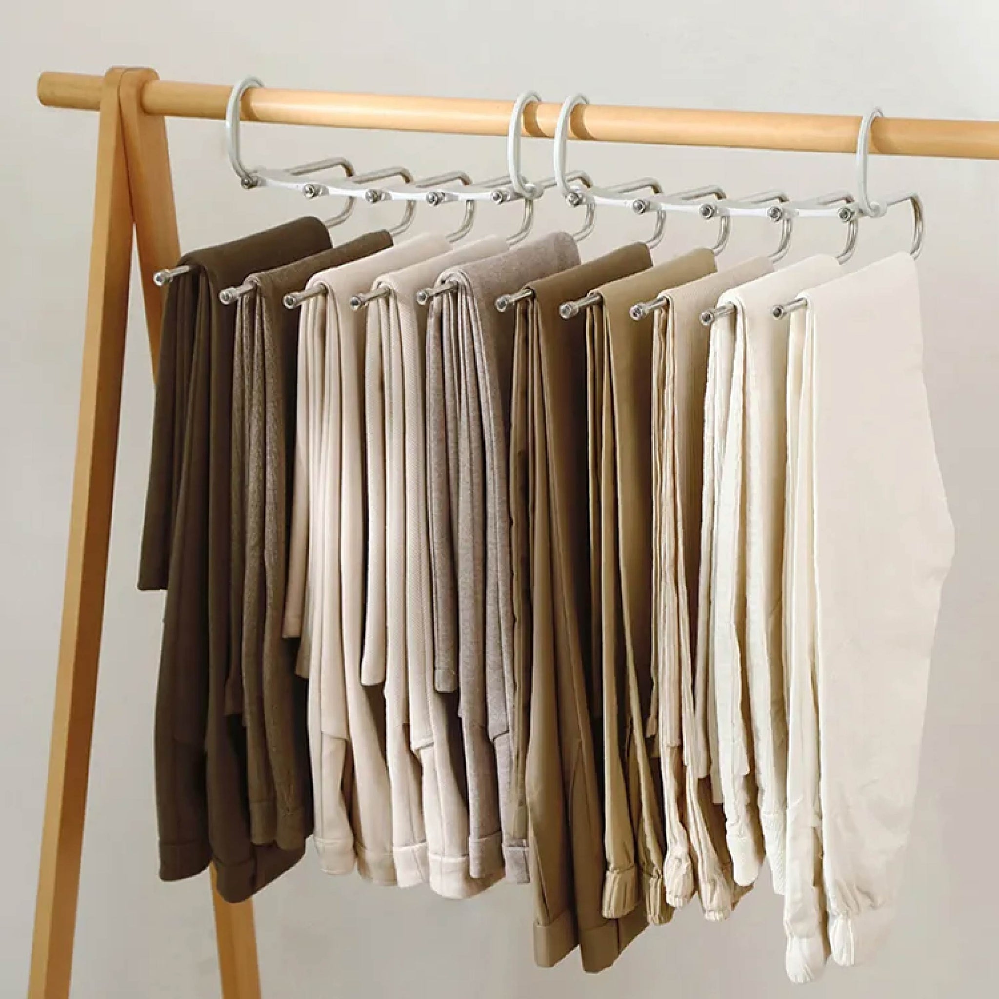 Space-Saver 5-in-1 Hanger Multi-Layer Foldable Hanger