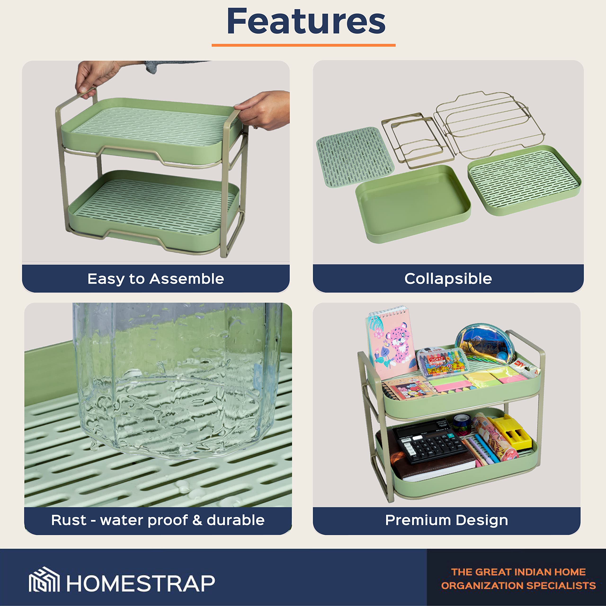 Double Decker Drainer | 2 Shelf Organizer