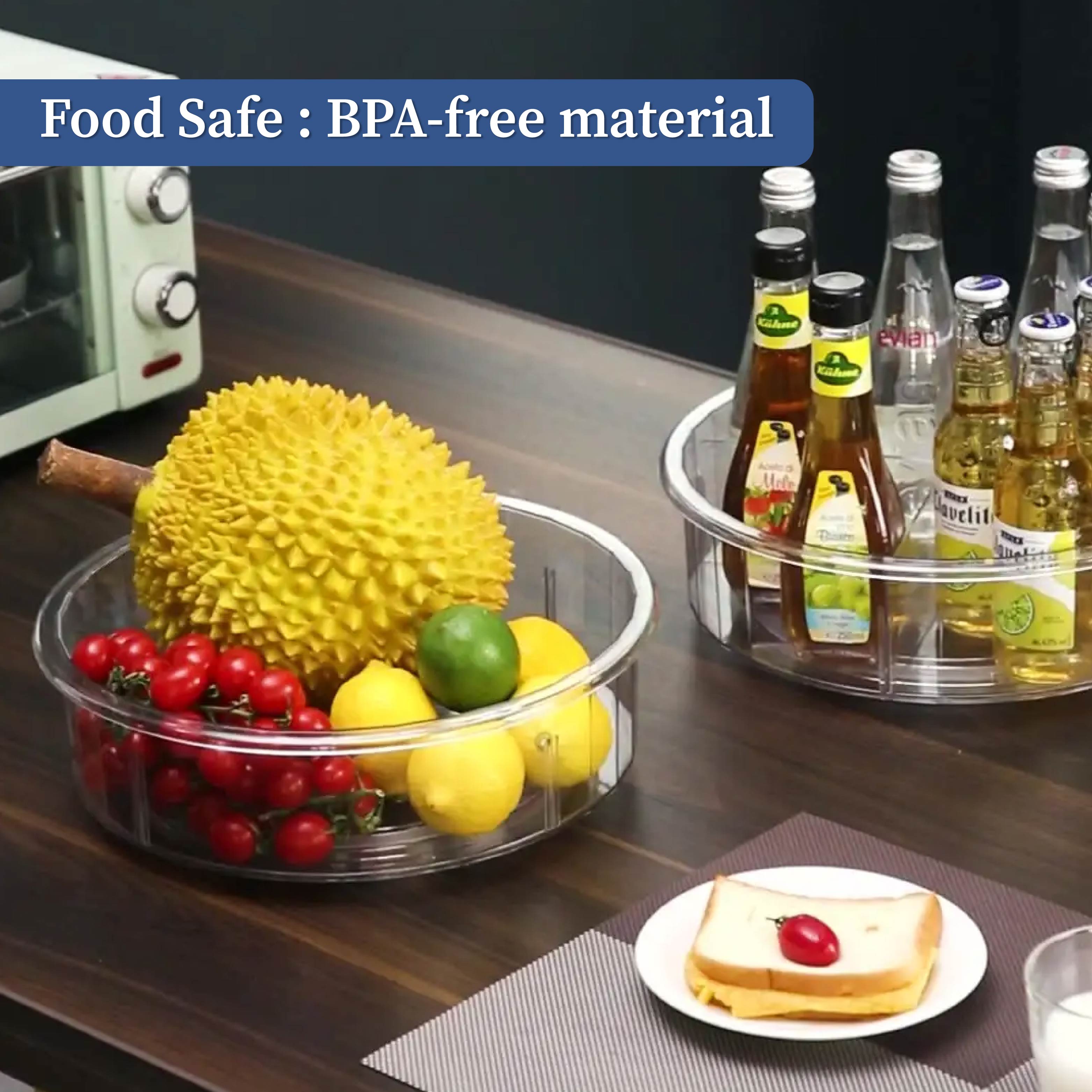 360° Multipurpose Rotating Organizer Tray with division| Lazy Susan