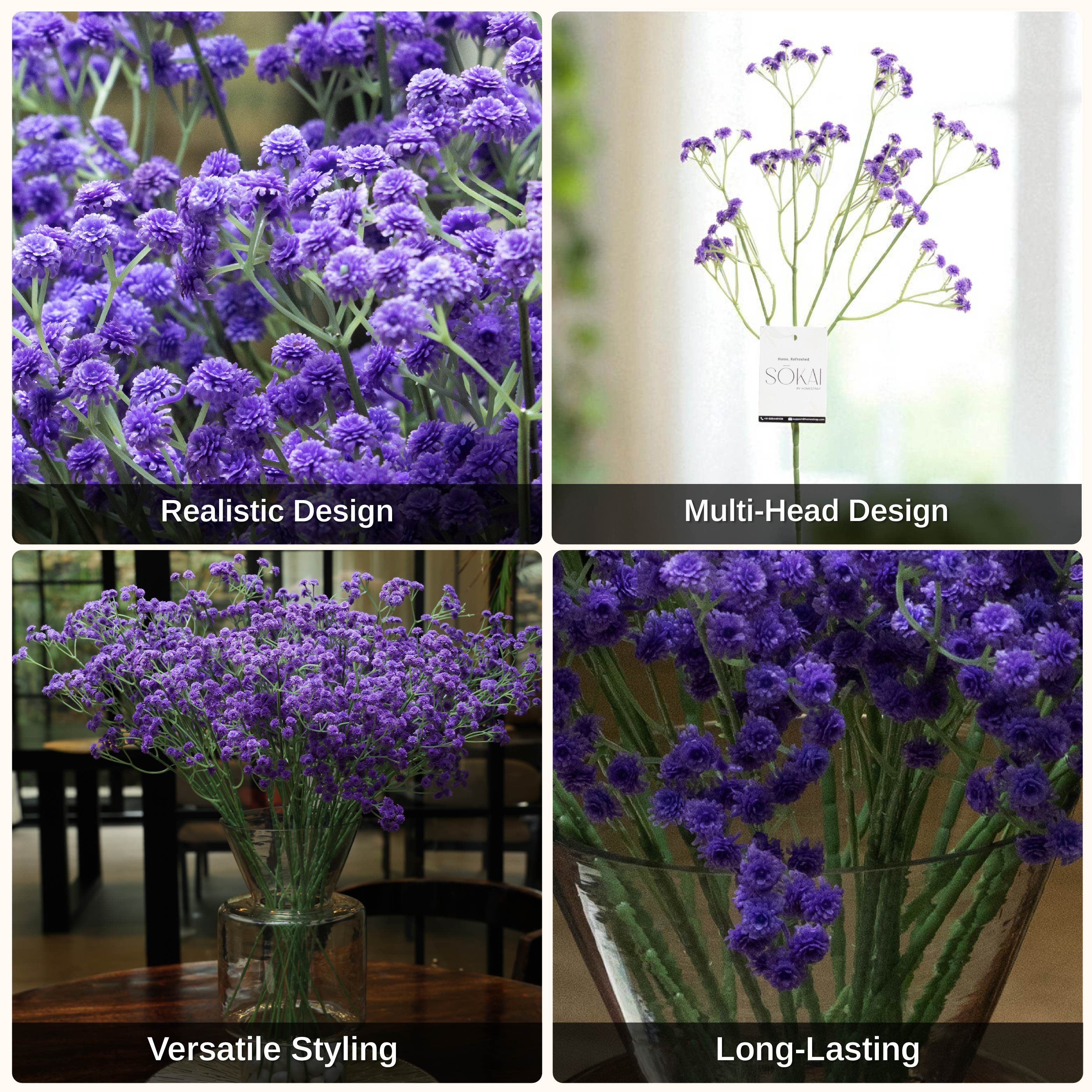 Sokai Baby Breath Flower Sticks – Set of 6