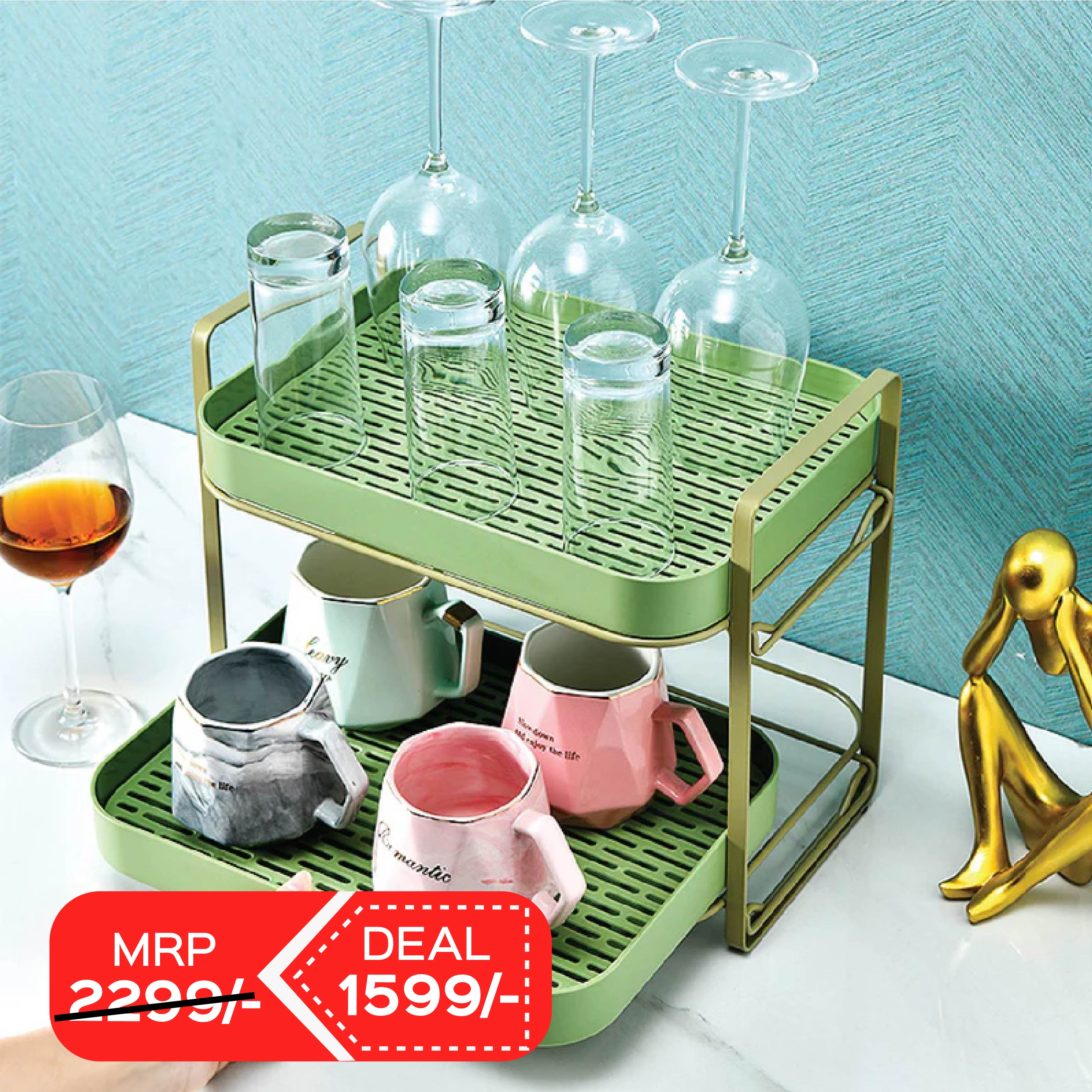 Double Decker Drainer | 2 Shelf Organizer