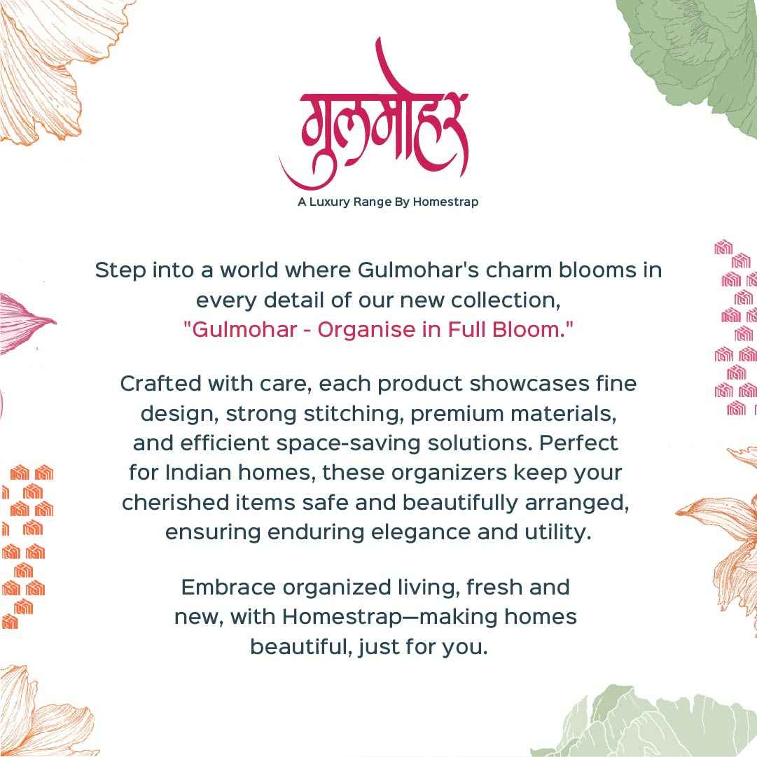 Gulmohar Choker Organizer|Pack of 2