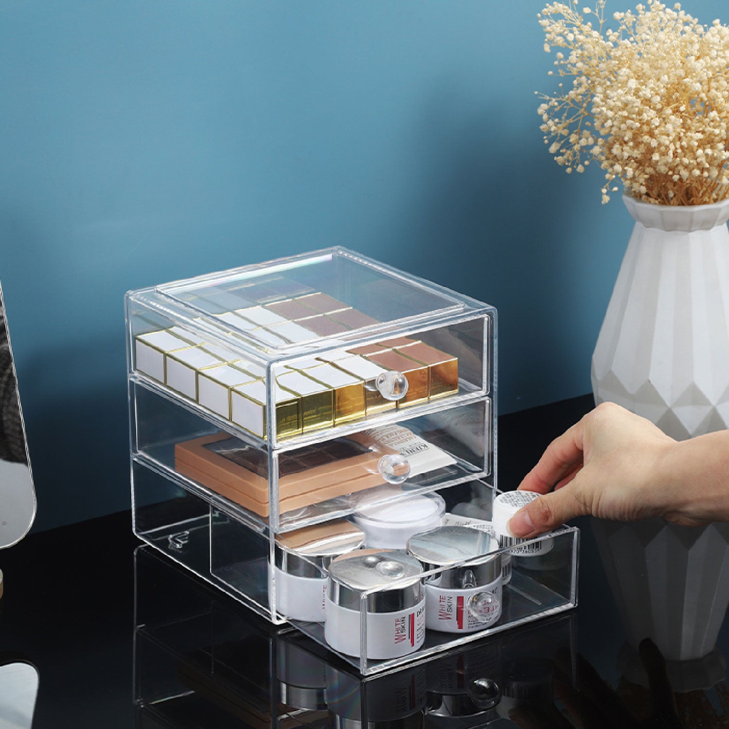 All in one organizer | 3-Tier Multipurpose Drawer Storage Organizer