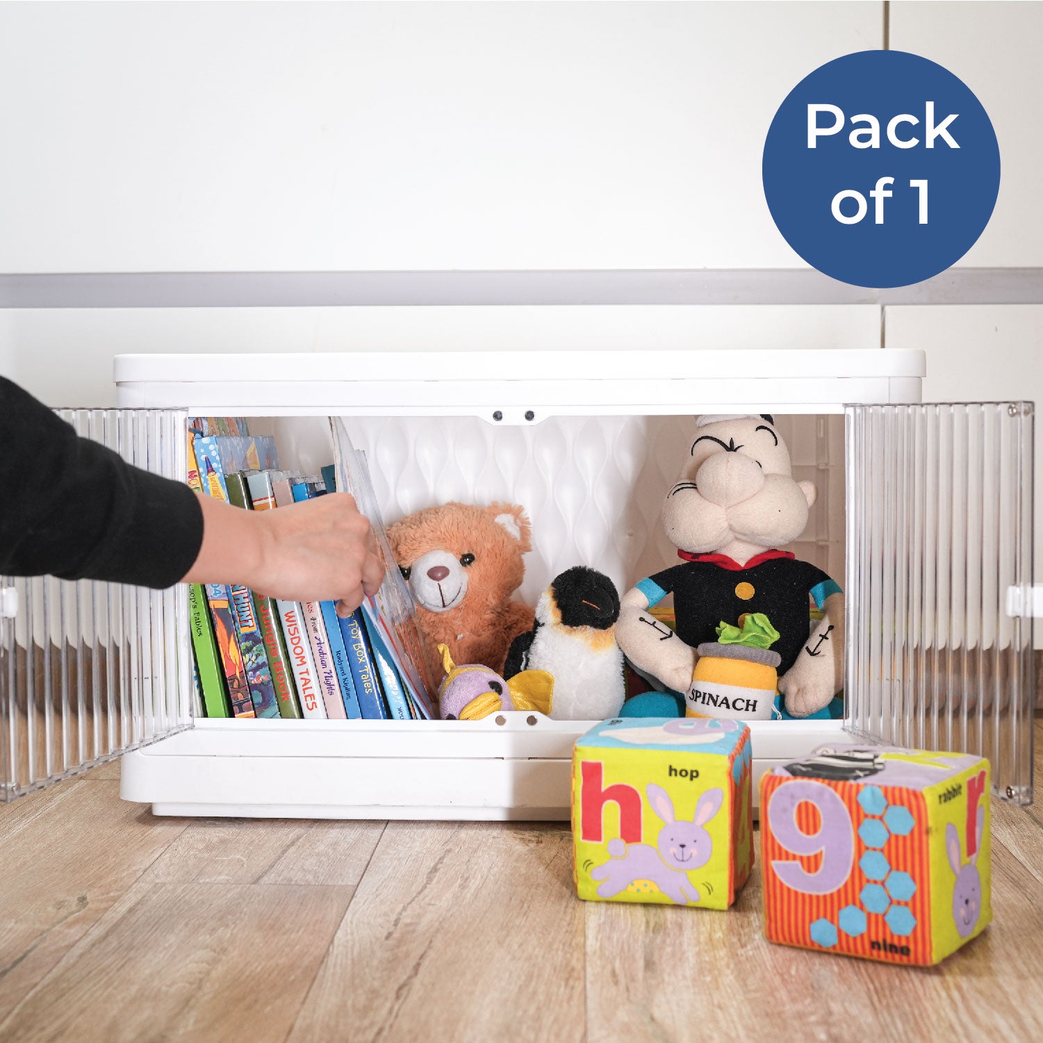 Rollin Stacker / Foldable Storage Box with Wheels (Large)