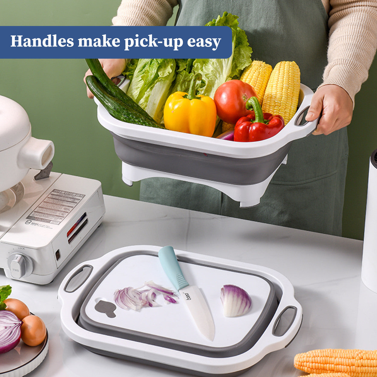 Chop n Store | 3 in 1 Kitchen Chopping Board