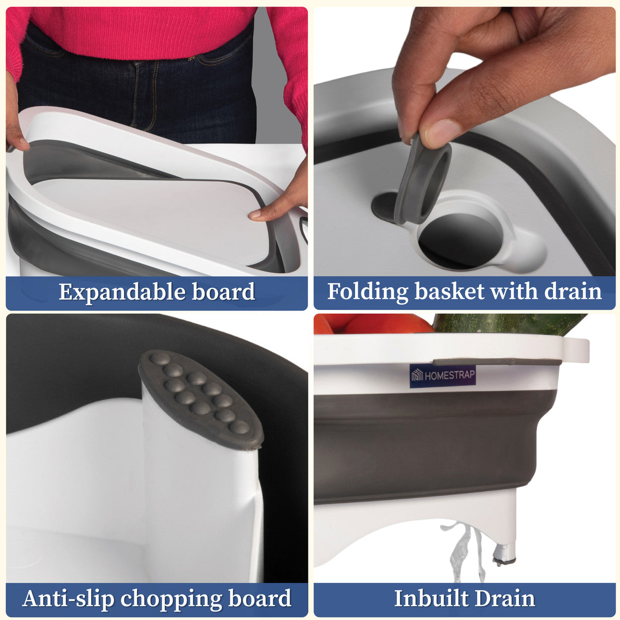 Chop n Store | 3 in 1 Kitchen Chopping Board