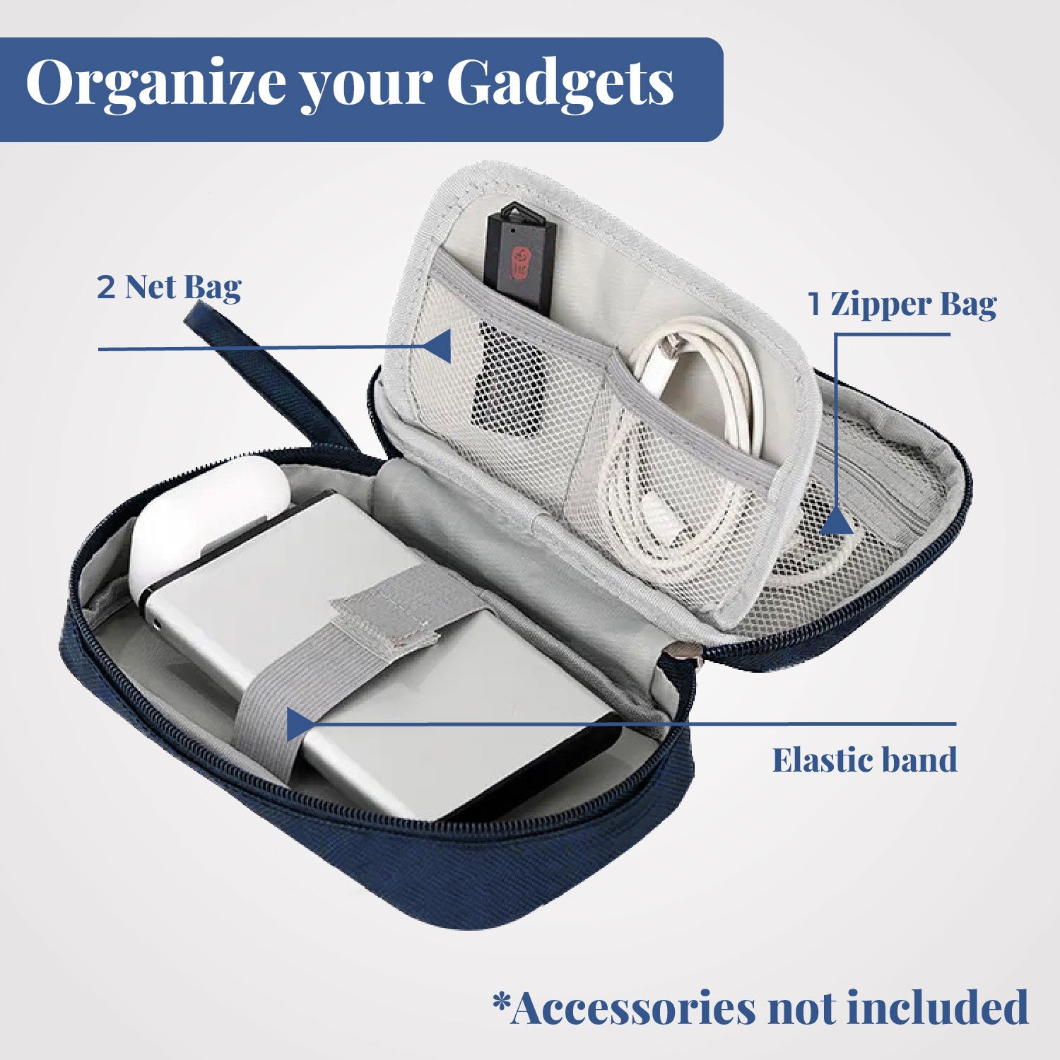 Digital Den | Small Gadget & Accessories Organizer