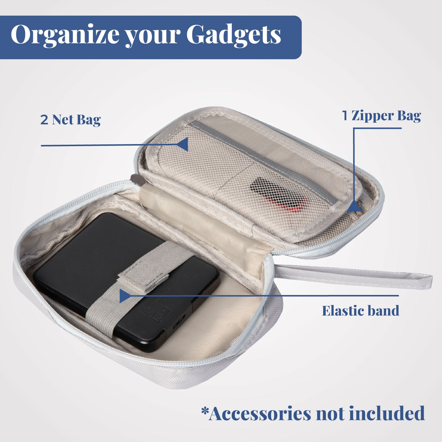 Digital Den | Small Gadget & Accessories Organizer