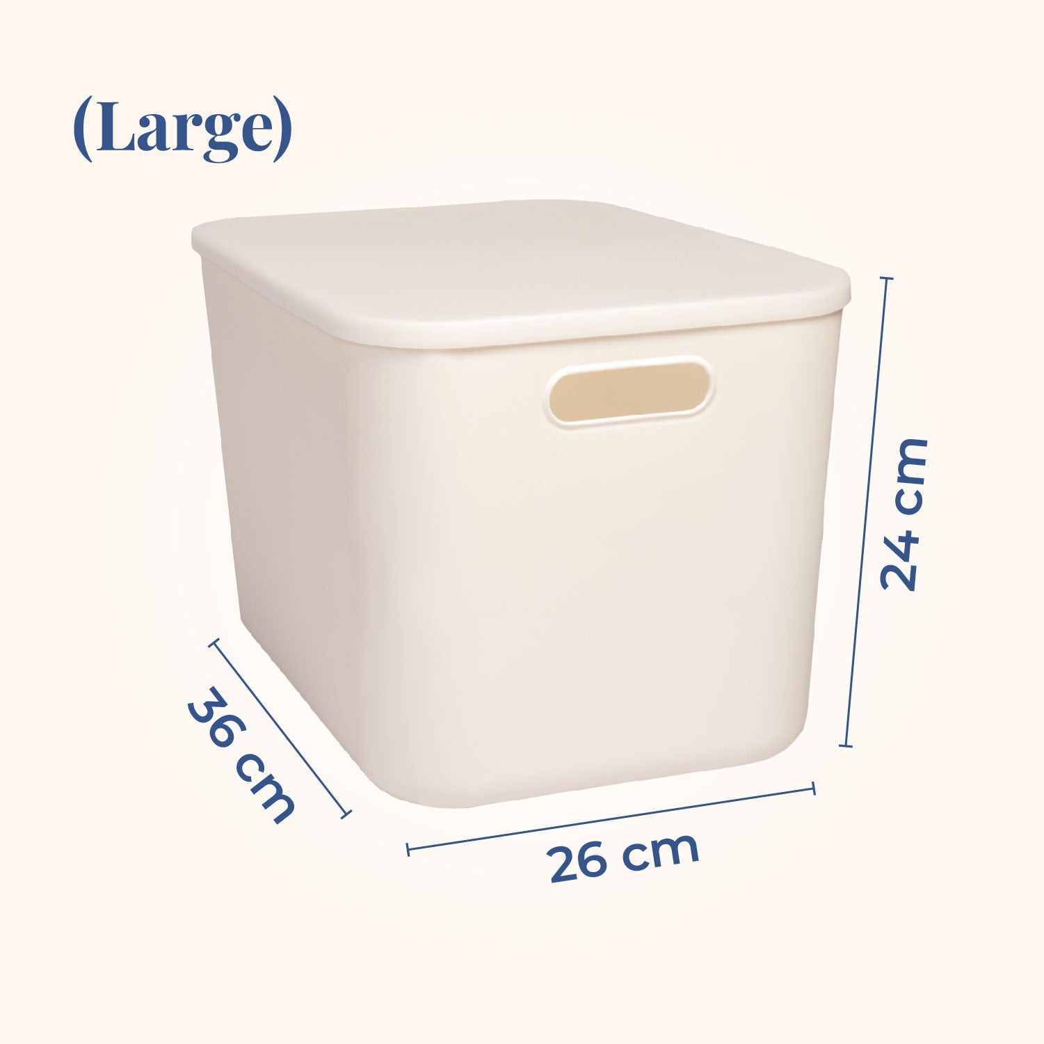 Everyday Bin trio | Set of 3, Plastic Storage Basket Bins with Lid