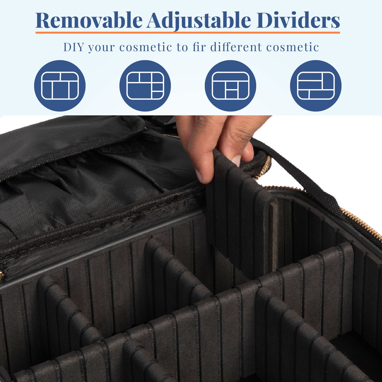 Glam Gear | Professional Portable Vanity Box | Travel Makeup Kit | Small