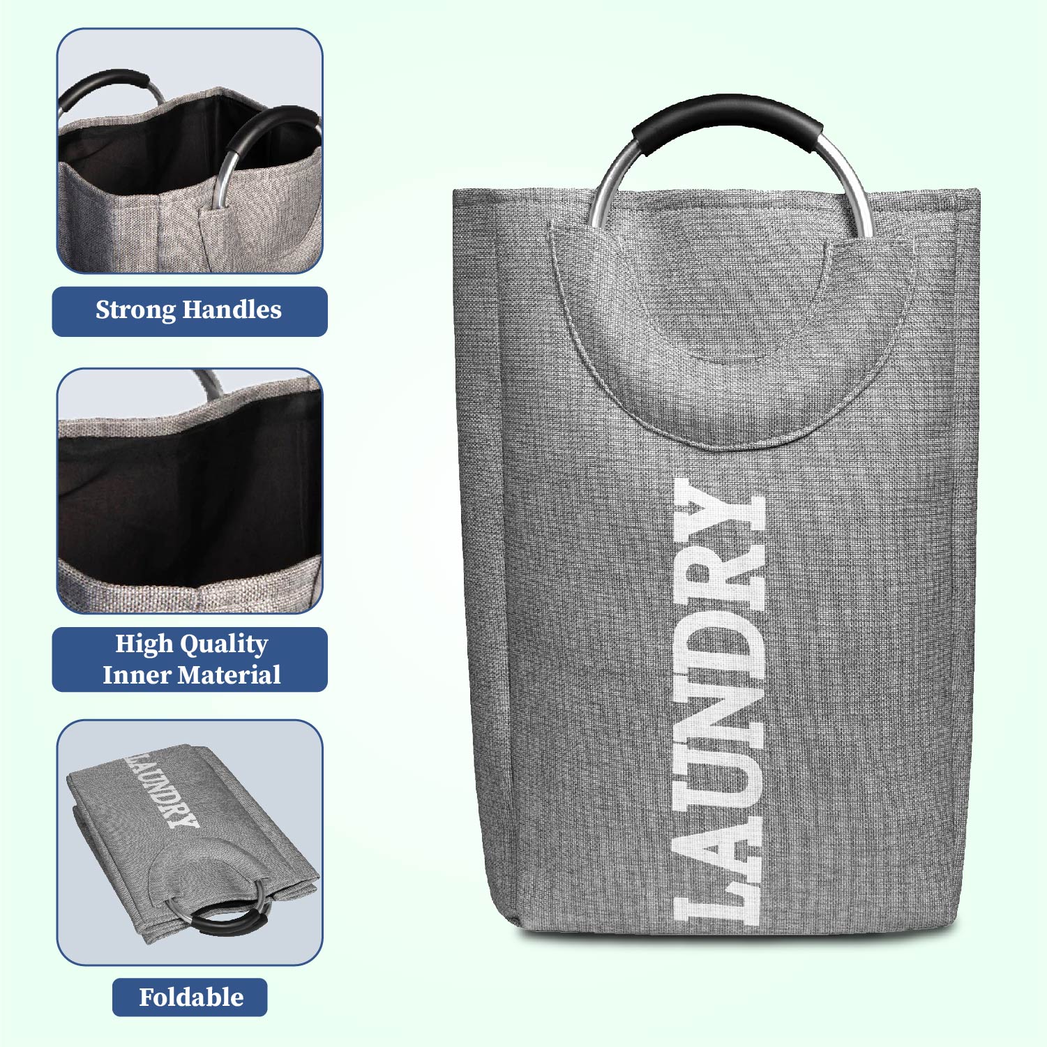 Hamper Helper | Foldable Laundry Bag with Handle