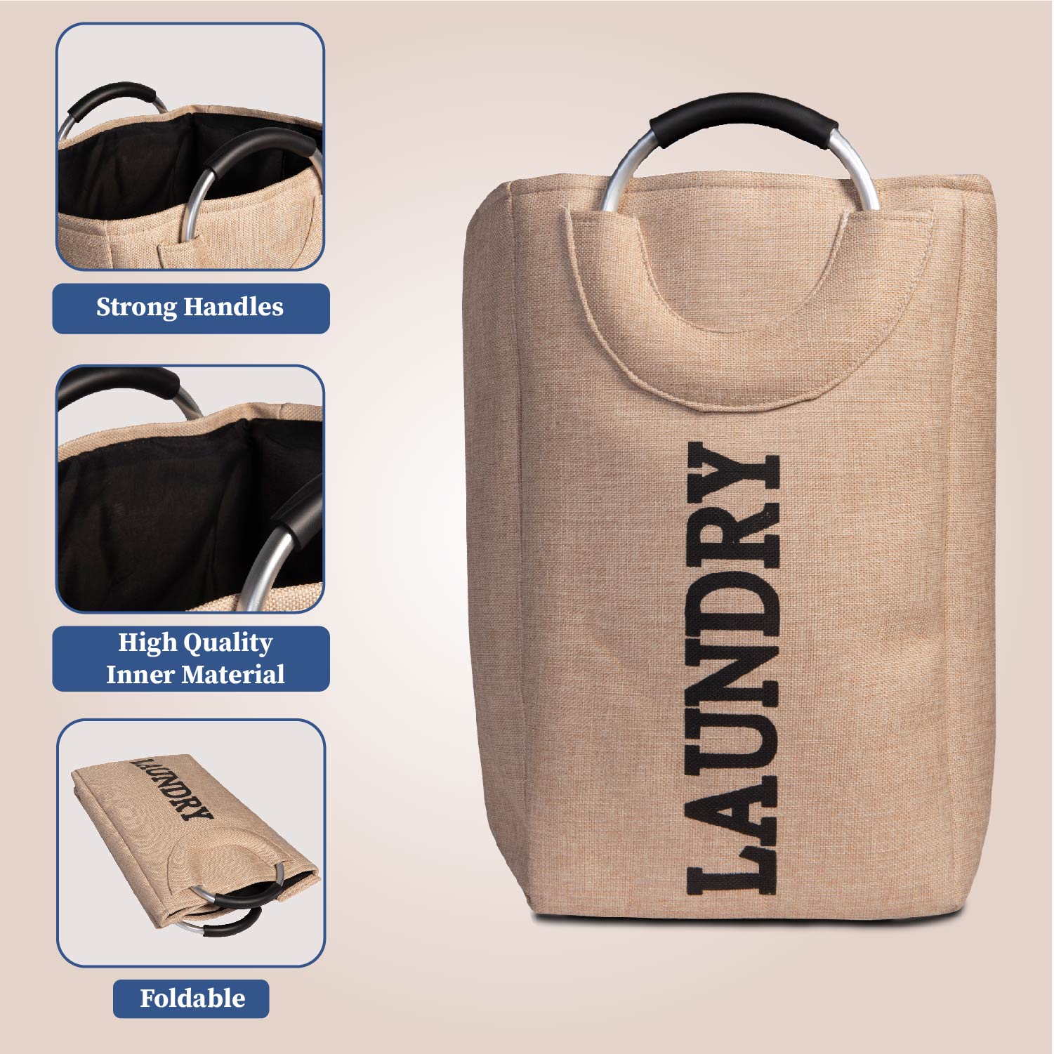 Hamper Helper | Foldable Laundry Bag with Handle