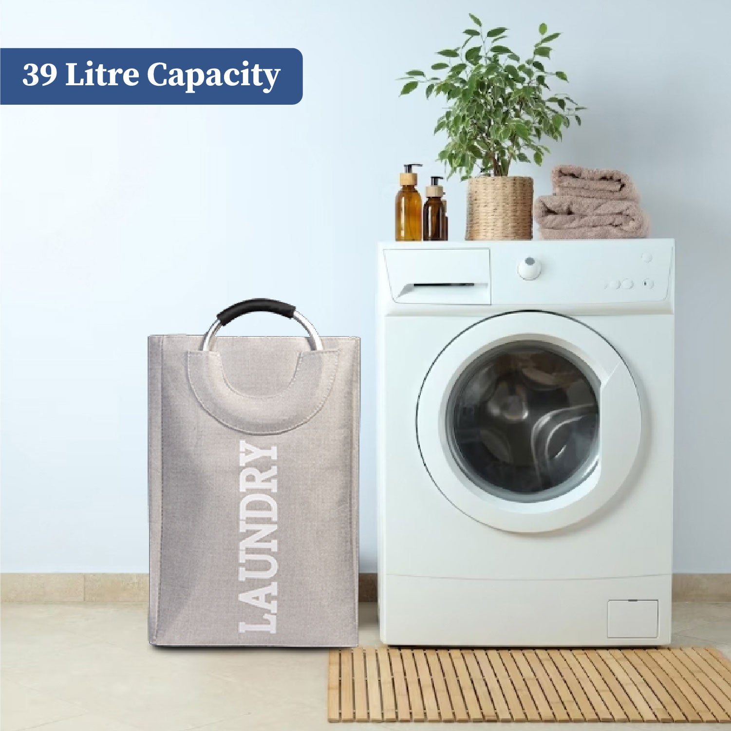 Hamper Helper | Foldable Laundry Bag with Handle