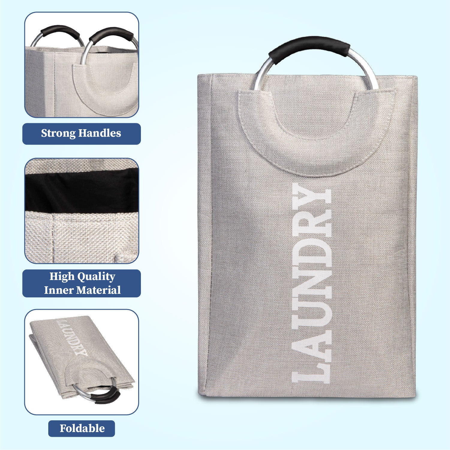 Hamper Helper | Foldable Laundry Bag with Handle