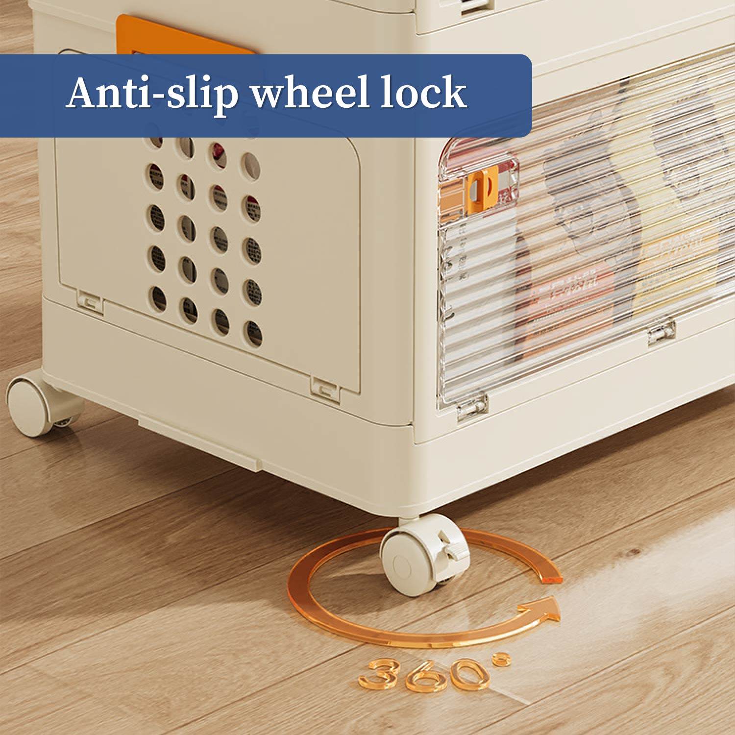 Rolling Utility Multipurpose Cabinet with Wheels