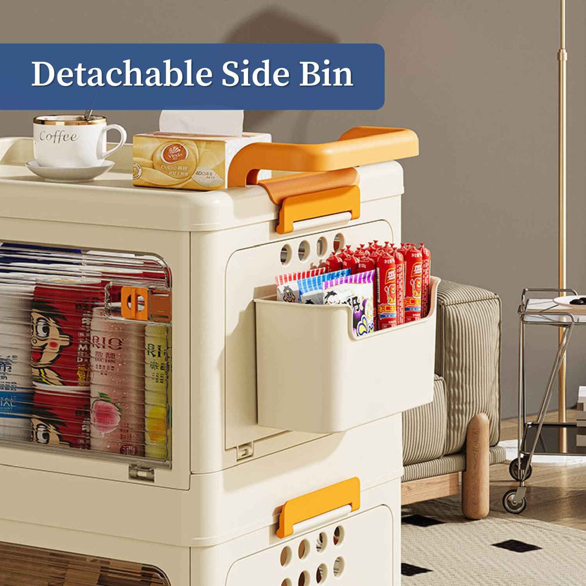 Rolling Utility Multipurpose Cabinet with Wheels