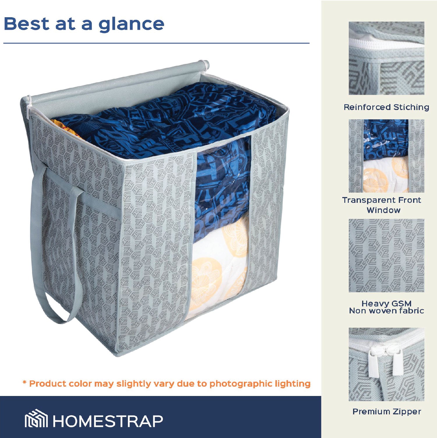 90 Ltrs Clothes Storage Bag | Underbed Organizer