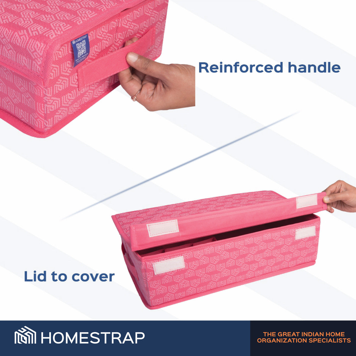 Undergarment Organizer with Lid Closure