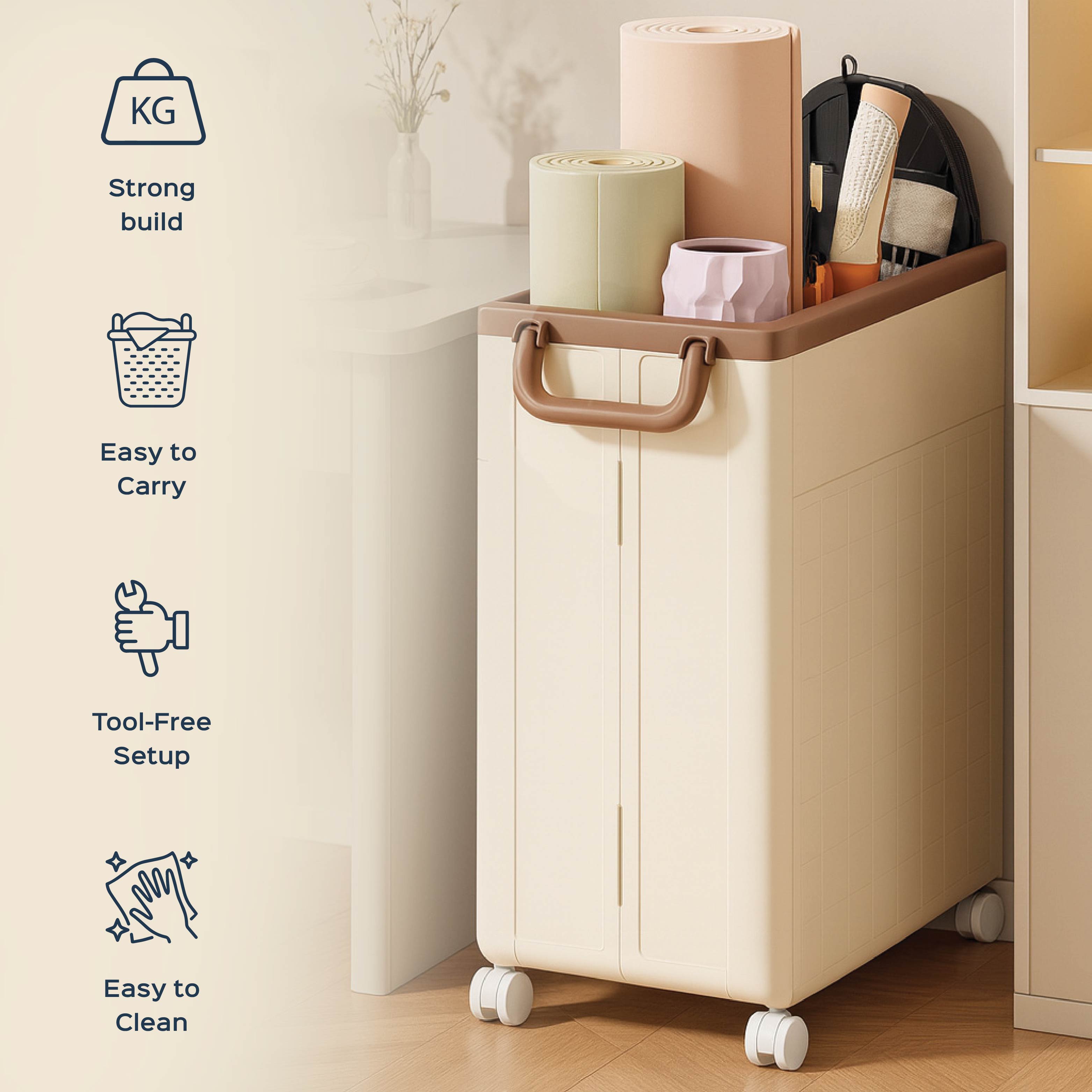 Heavy-Duty Rolling Basket