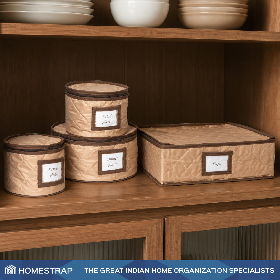 Luxe Dinnerware Storage Organizer Set - Homestrap