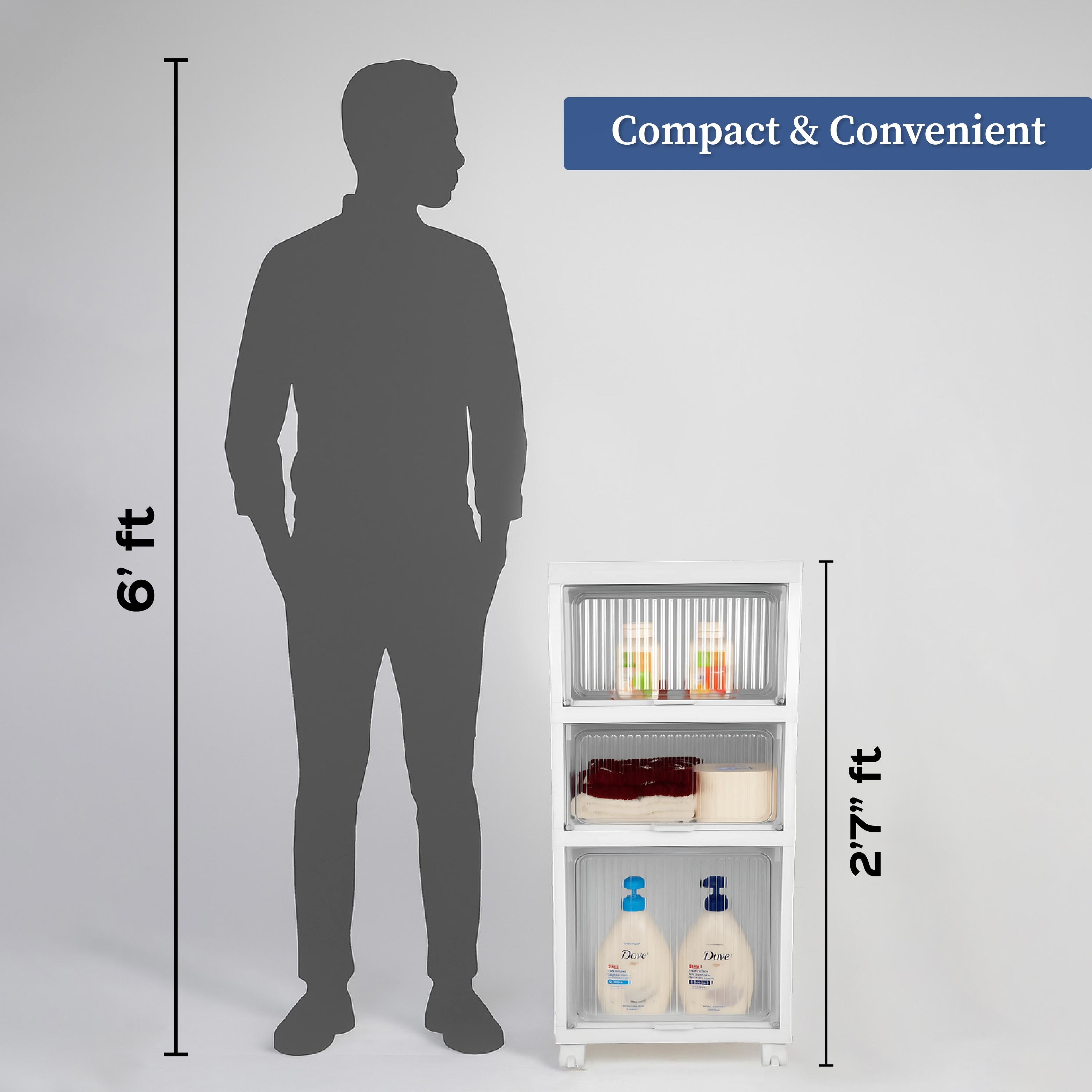 Multi Magic Cupboard | Foldable Cupboard with Wheels