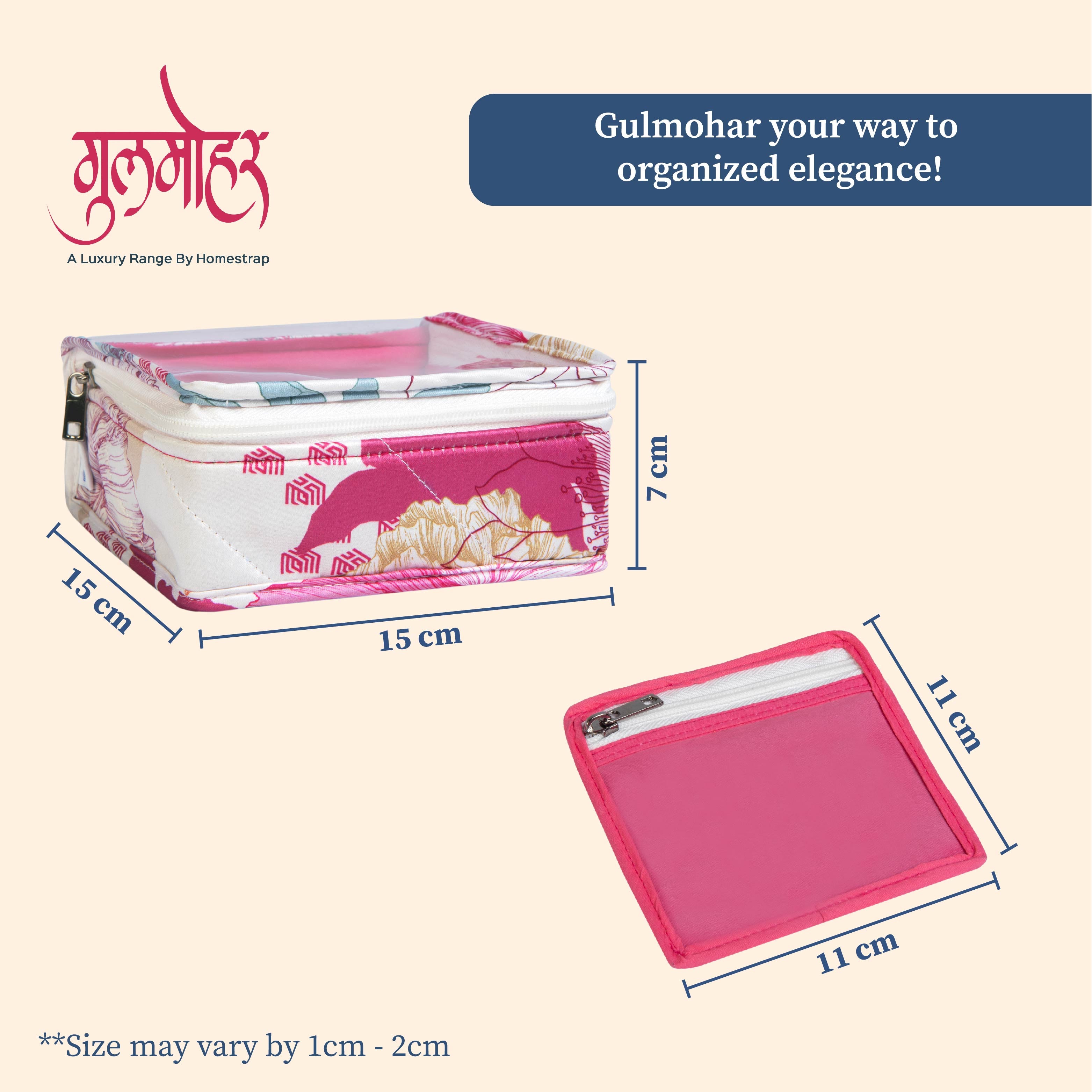 Gulmohar Choker Organizer|Pack of 2