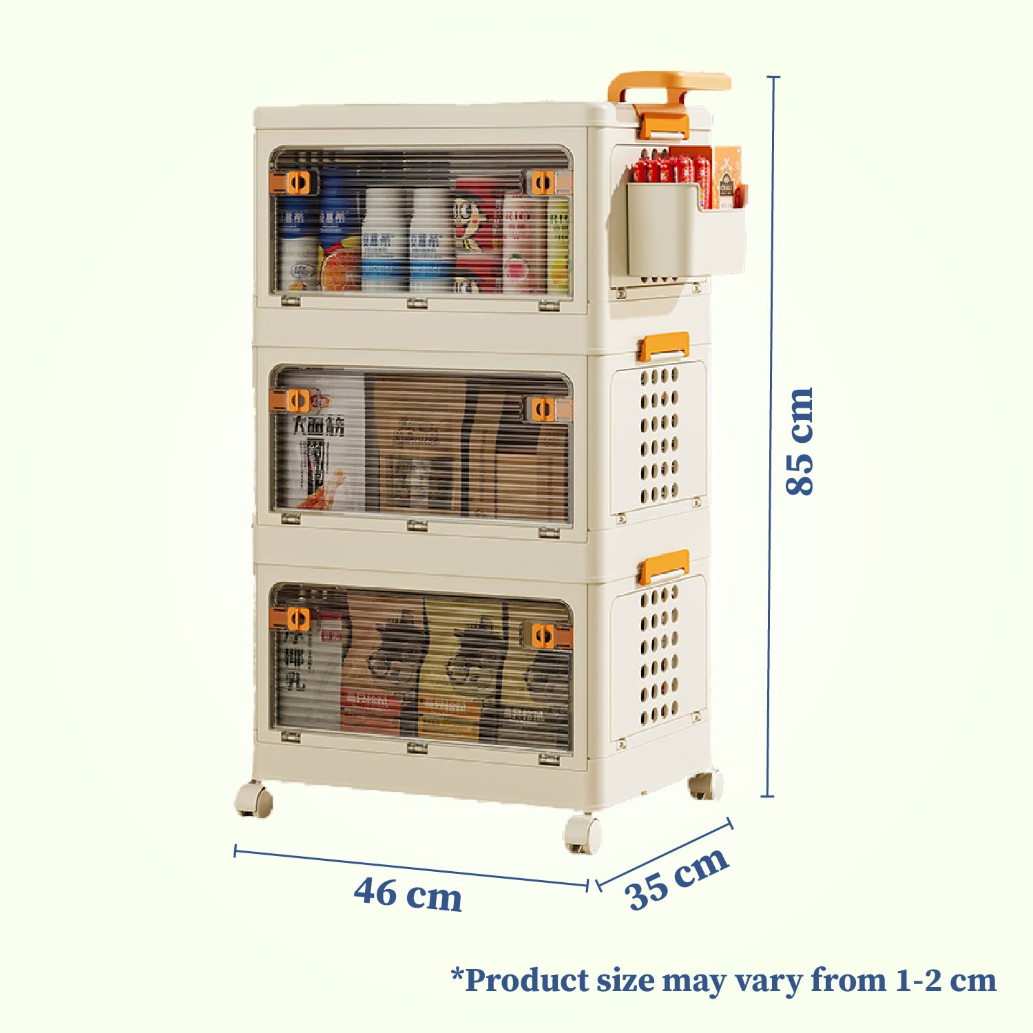 Rolling Utility Multipurpose Cabinet with Wheels