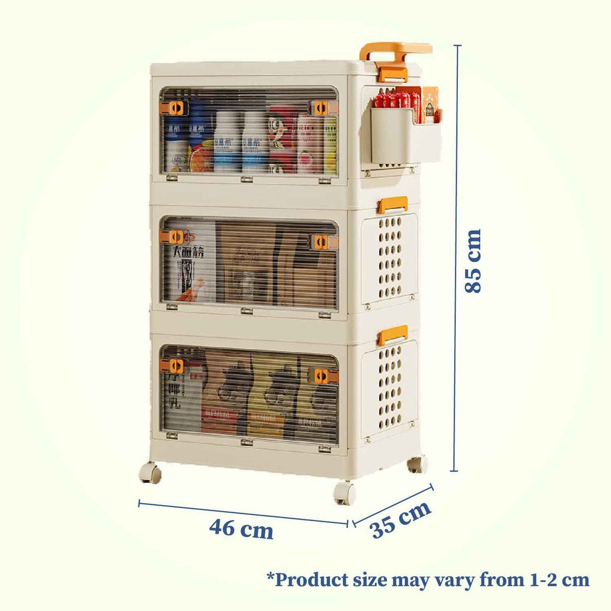 Rolling Utility Multipurpose Cabinet with Wheels