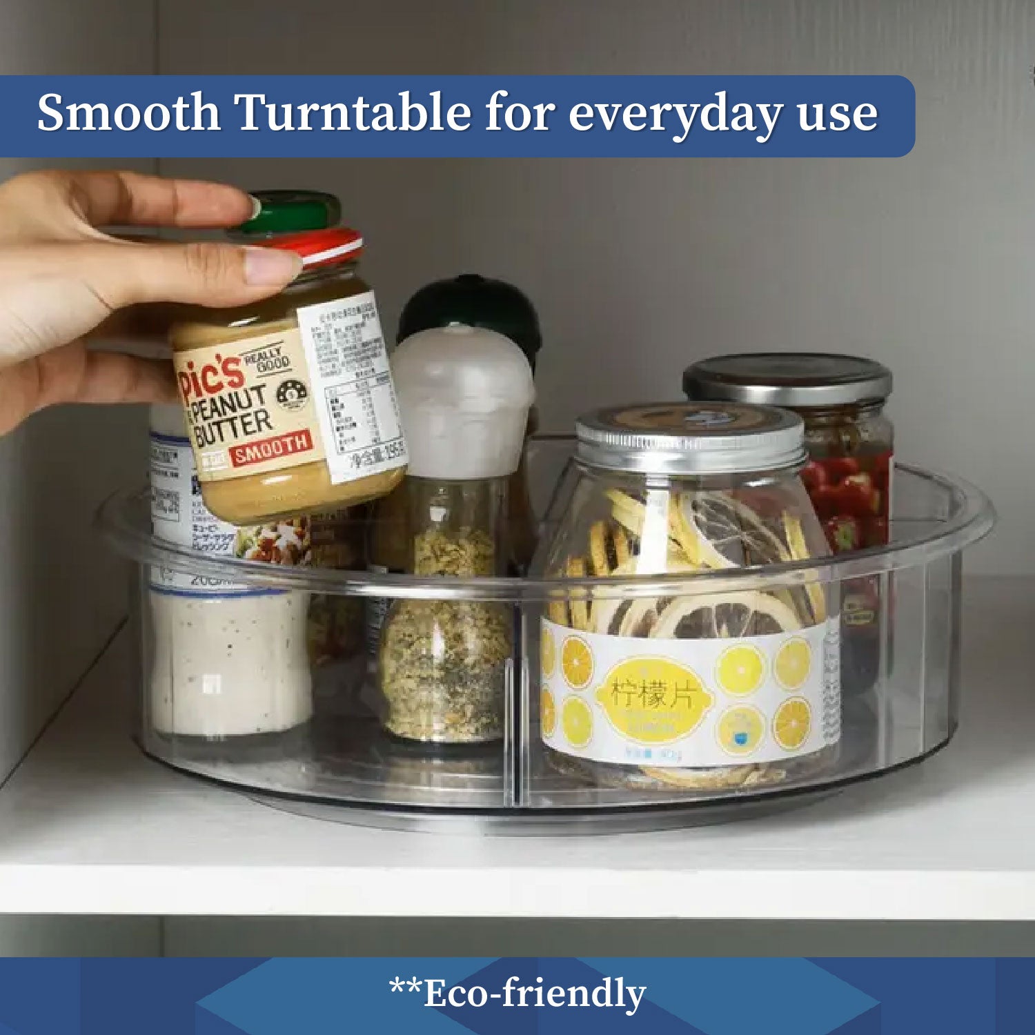 360° Multipurpose Rotating Organizer Tray with division| Lazy Susan